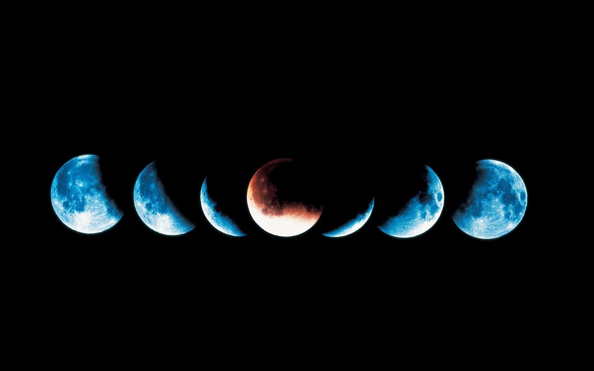 moon, photo, background, dark, phase, 1080P, space, HD Wallpaper