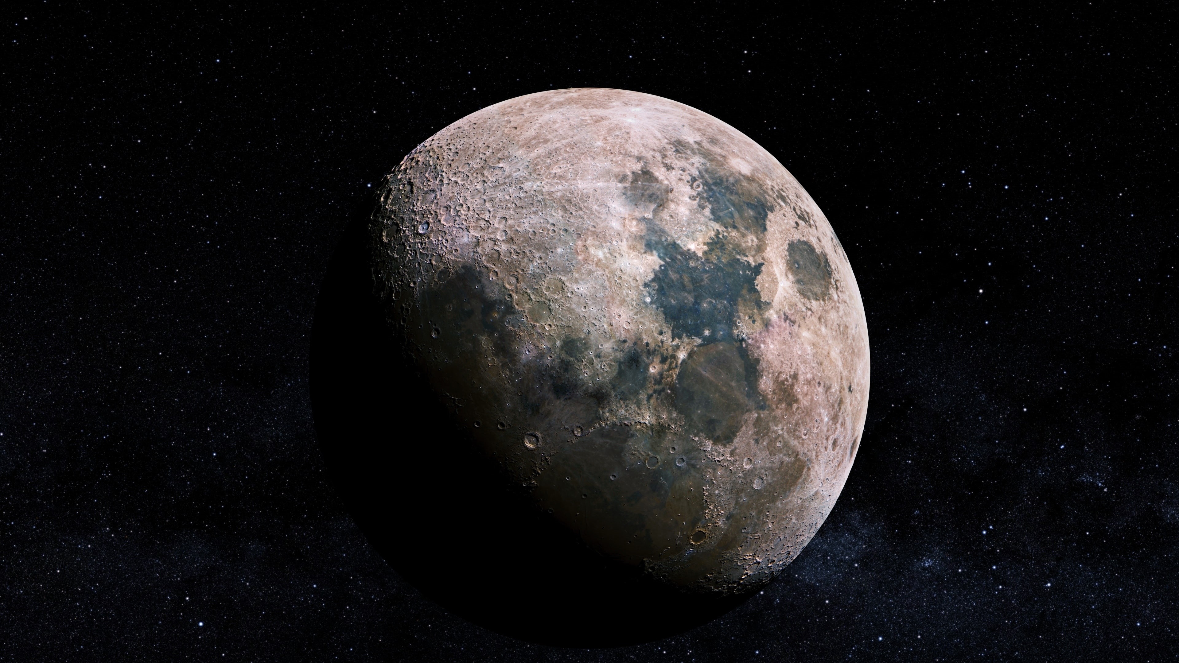 4K, astronomy, moon, astronomical object, darkness, celestial event, HD Wallpaper