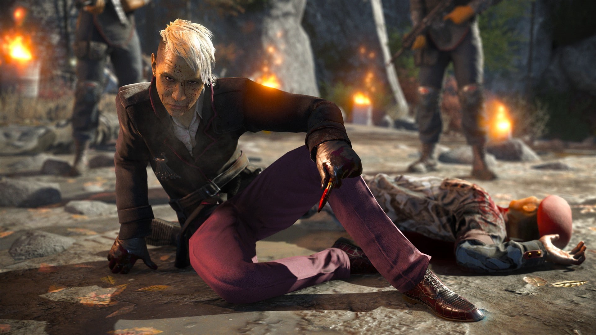 illuminated, relaxation, casual clothing, video games, heat - temperature, burning, fire - natural phenomenon, people, 1080P, front view, far cry, focus on foreground, HD Wallpaper