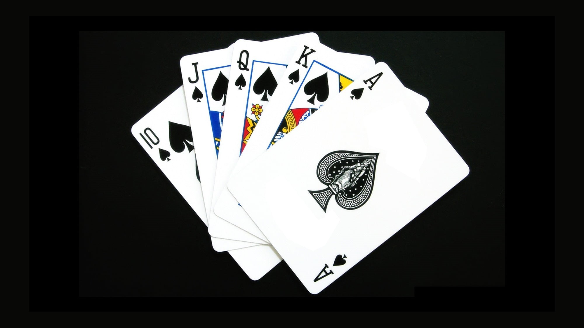 Royal Flush, leisure activity, variation, studio shot, white color, copy space, cards, 1080P, large group of objects, blank, art and craft, creativity, HD Wallpaper