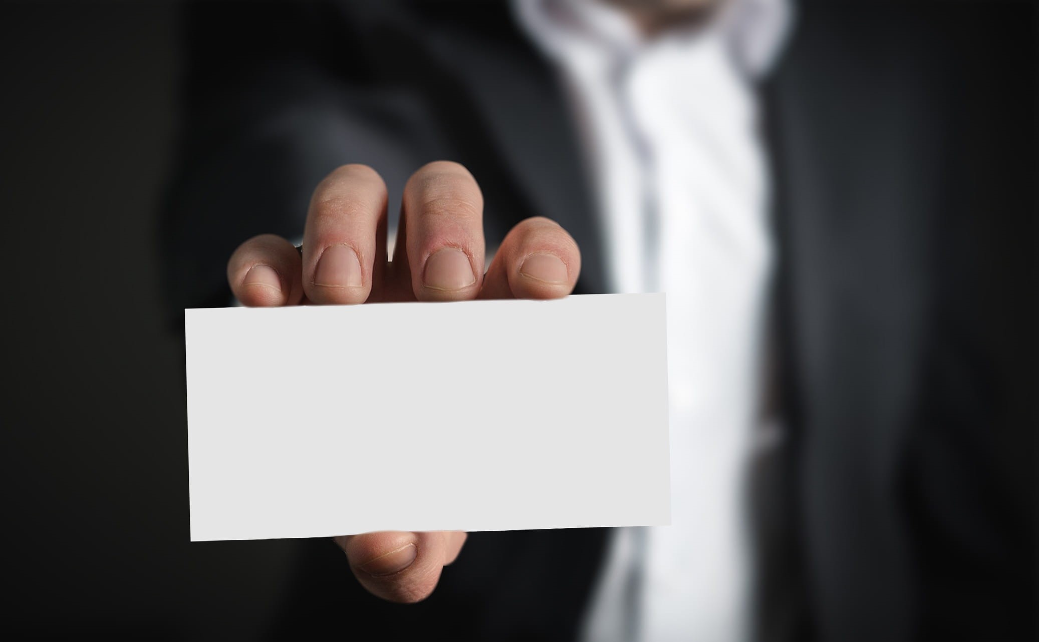 imprint, paper, internet, black background, human hand, keep, businessman, copy space, font, communication, about us, showing, accountability, business card, HD Wallpaper