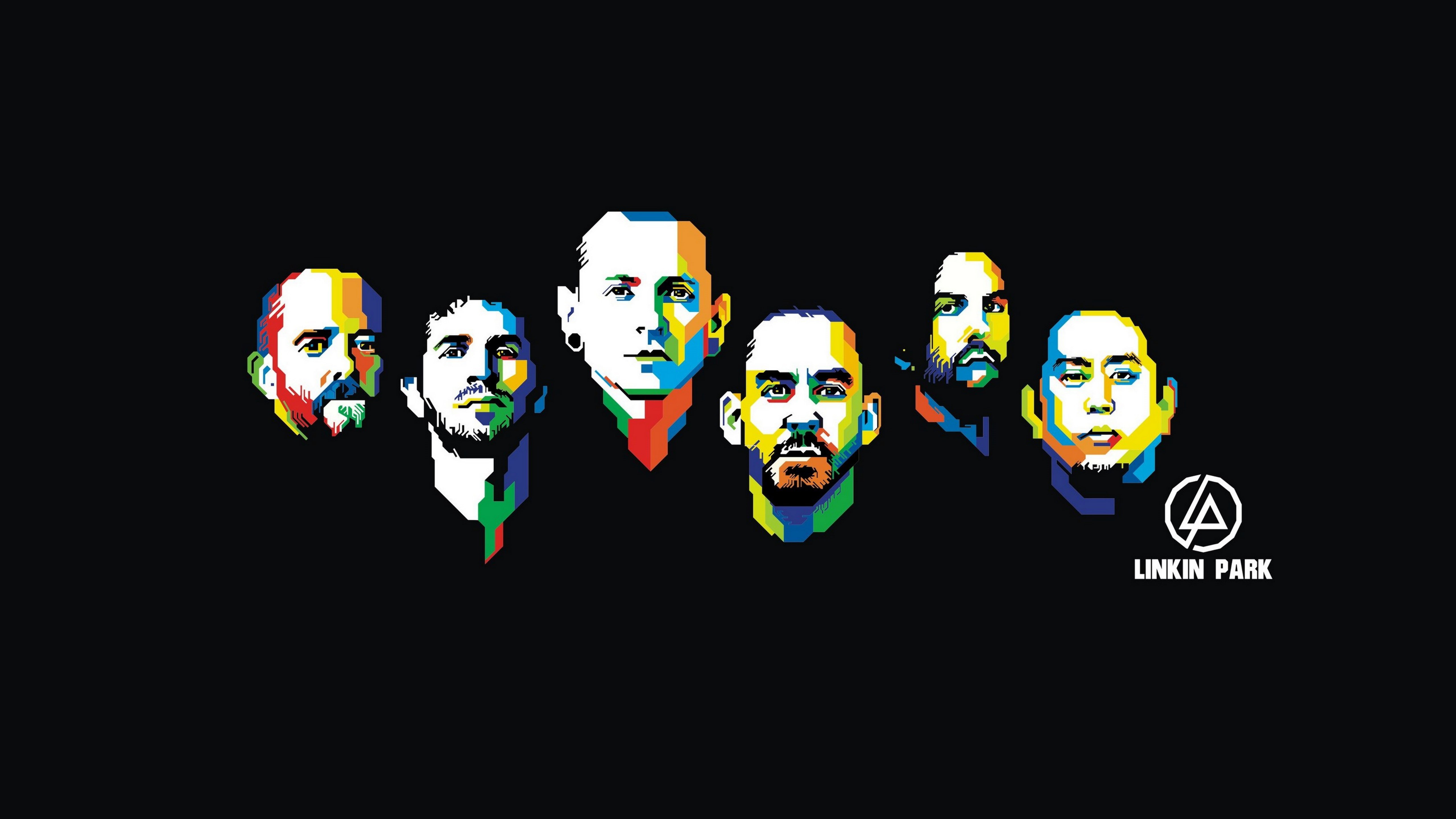 Linkin Park, 5K, American rock band, 5K, Minimal, HD Wallpaper