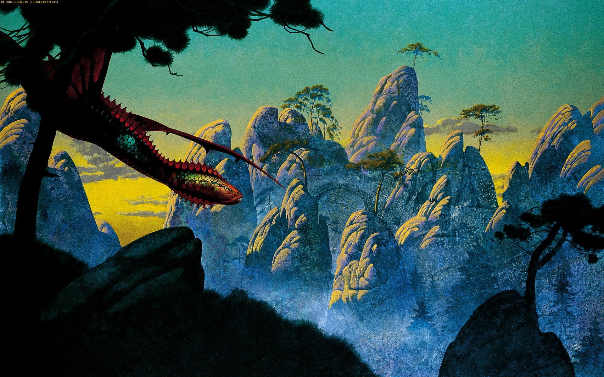 animals in the wild, outdoors, Roger Dean, mountain, plant, water, underwater, sea life, undersea, beauty in nature, day, nature, rock, sea, solid, no people, HD Wallpaper