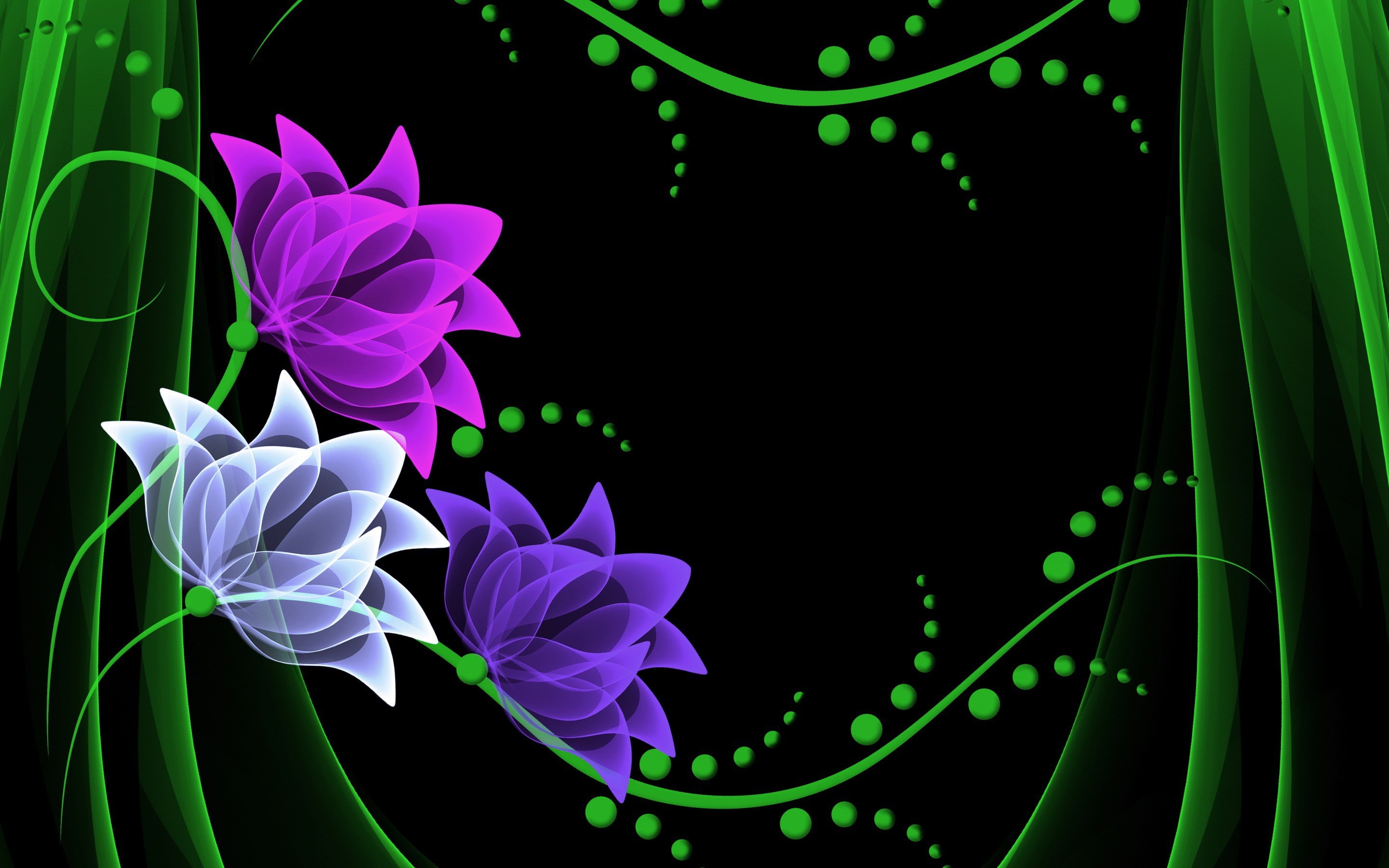 vector, wallppaer, neon, s, hd, Best s, flowers, background, download, 2K, HD Wallpaper