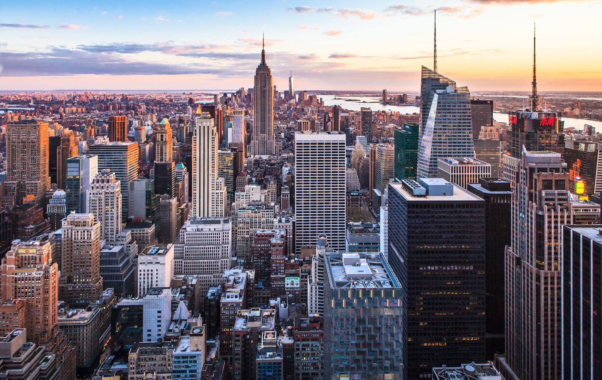 1080P, architecture, new, hd, Sunset, Best s, New York, s, city, york, HD Wallpaper