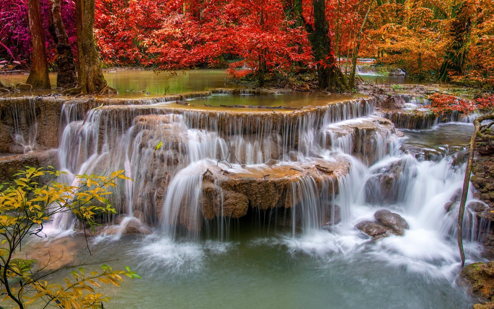 best, hd, waterfall, s, Nature, Autumn, 720P, water, HD Wallpaper