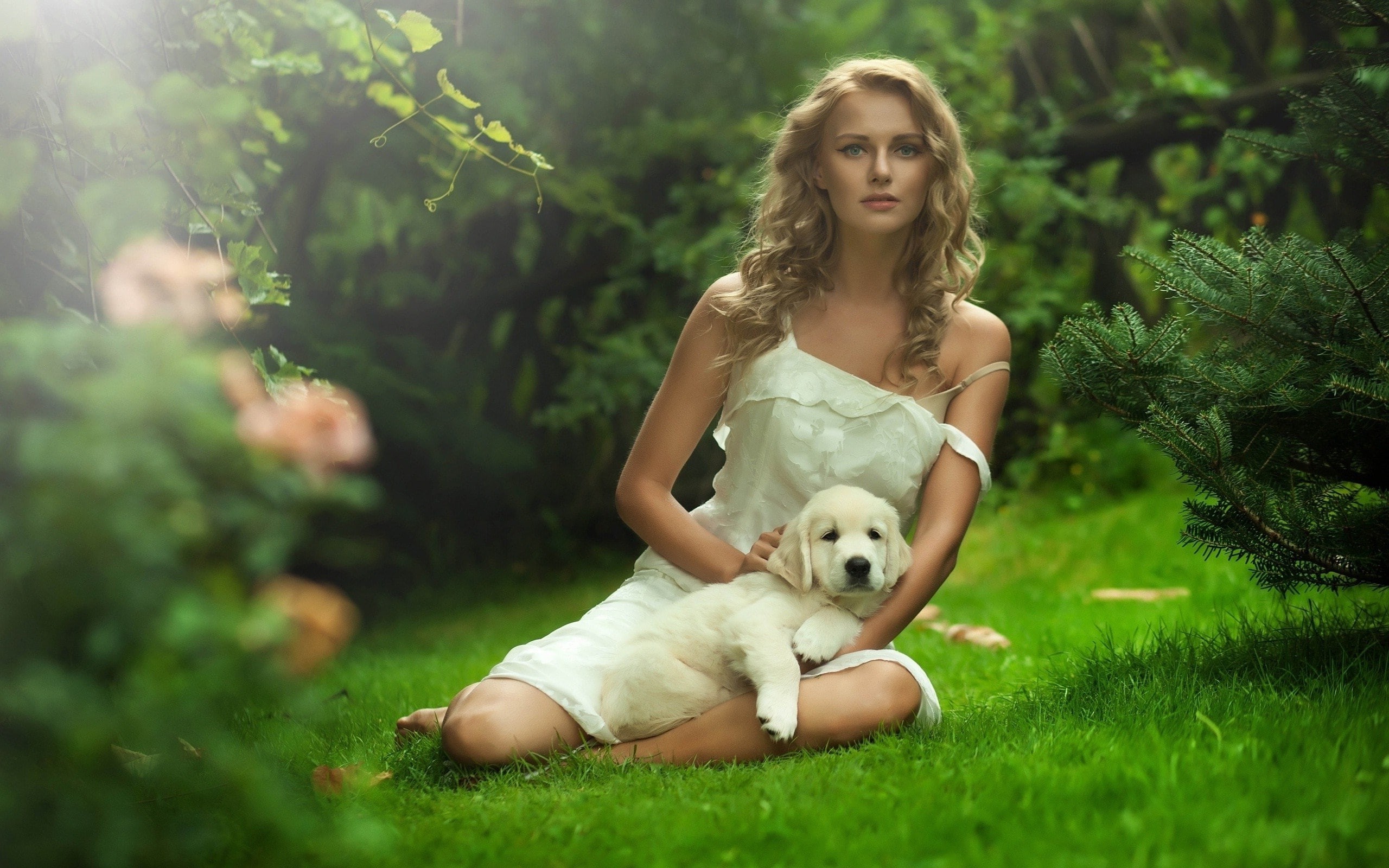 fashion, lifestyles, cute girl pic 2560x1600, beautiful woman, portrait, mammal, 2K, women, young women, young adult, green color, hair, leisure activity, HD Wallpaper