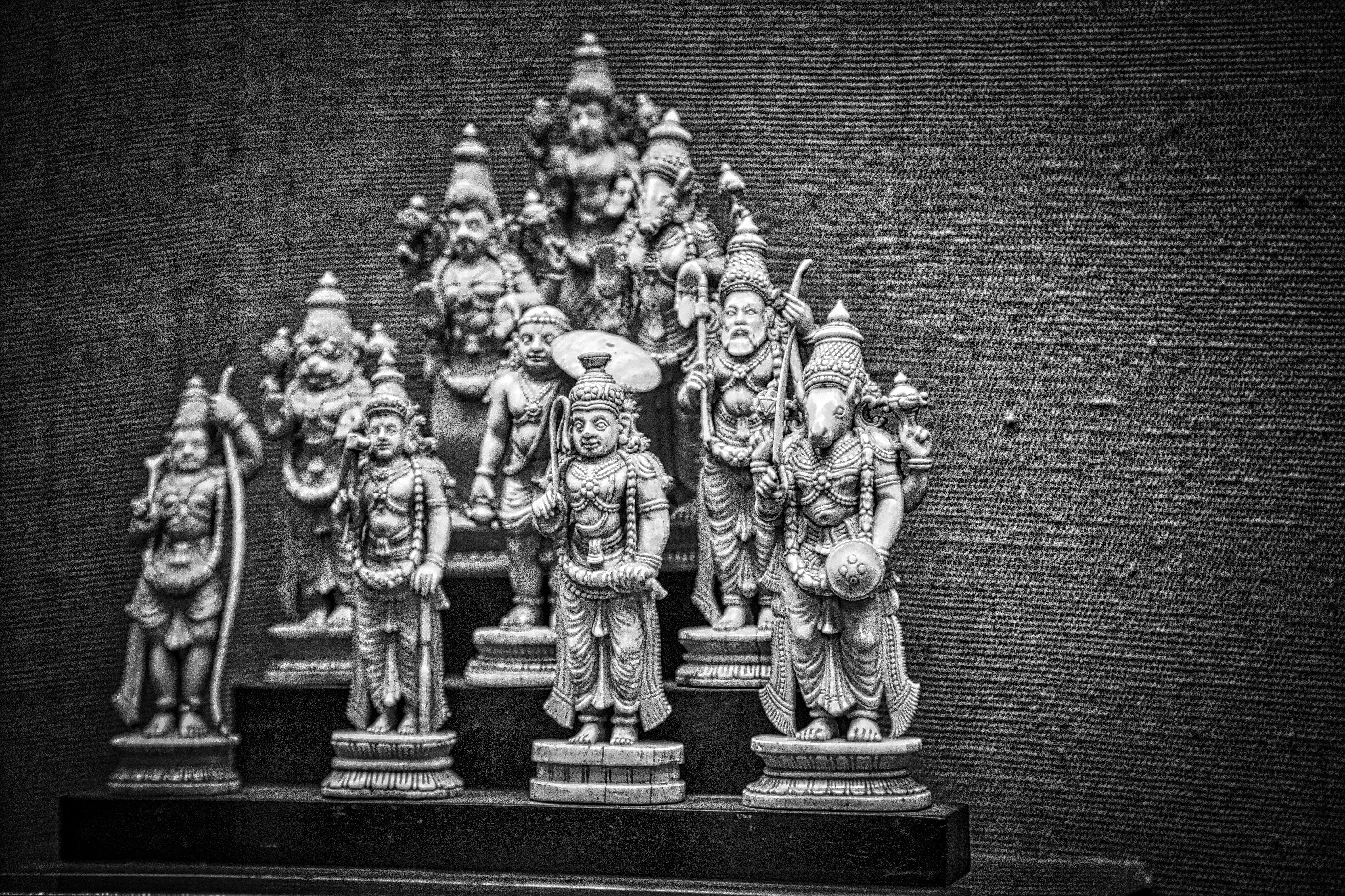 spiritual, figurine, sculpture, vishnu, hinduism, 5K, antique, built structure, hindu, culture, male likeness, ornate, vintage, religious, craft, creativity, HD Wallpaper