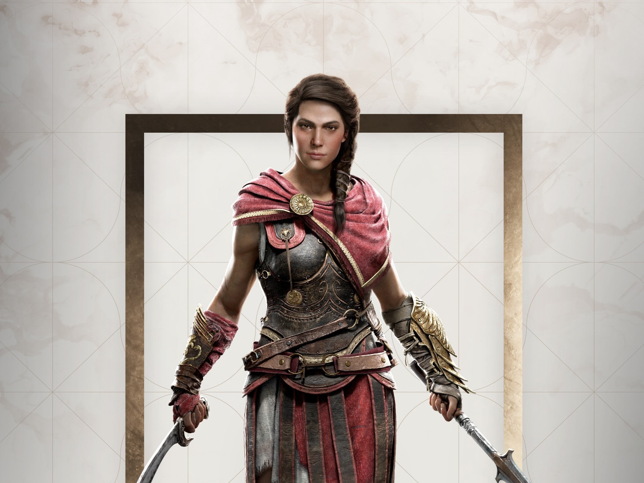 assassins creed, 1080P, Kassandra, fantasy, odyssey, girl, game, HD Wallpaper