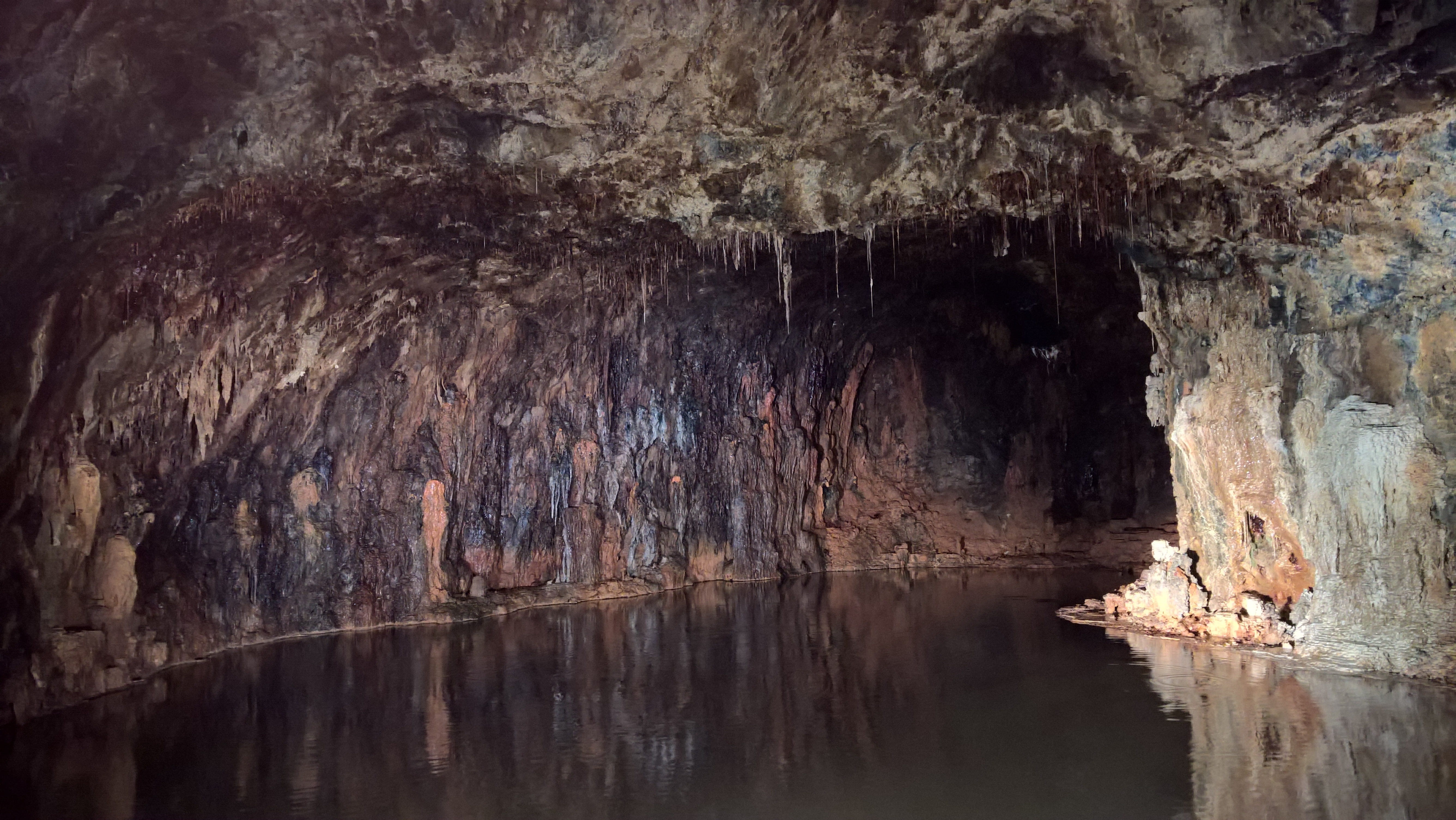 water, beauty in nature, indoors, physical geography, rock formation, standing water, textured, no People, Cave, rock, scenics, Mine, grotto - Cave, eroded, HD Wallpaper