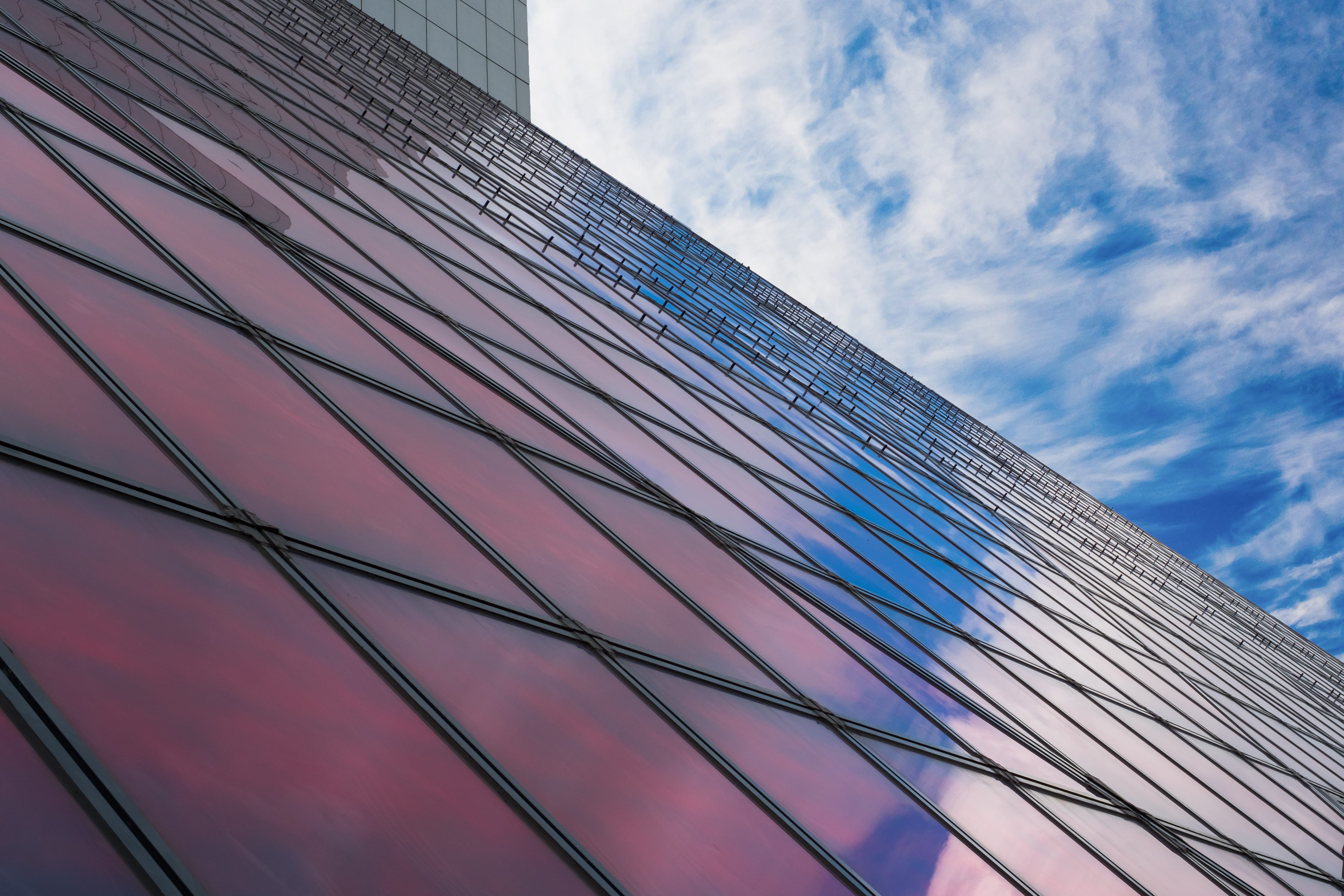 abstract, tower, office building exterior, building, rock n roll, fame, united states, nature, hall, modern, cleveland, built structure, sky, architecture, HD Wallpaper