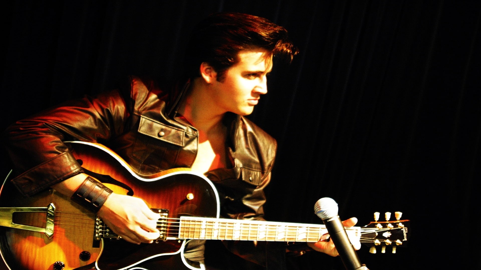 presley, concert, elvis presley, elvis, hd, 1080P, guitar, fancy, HD Wallpaper