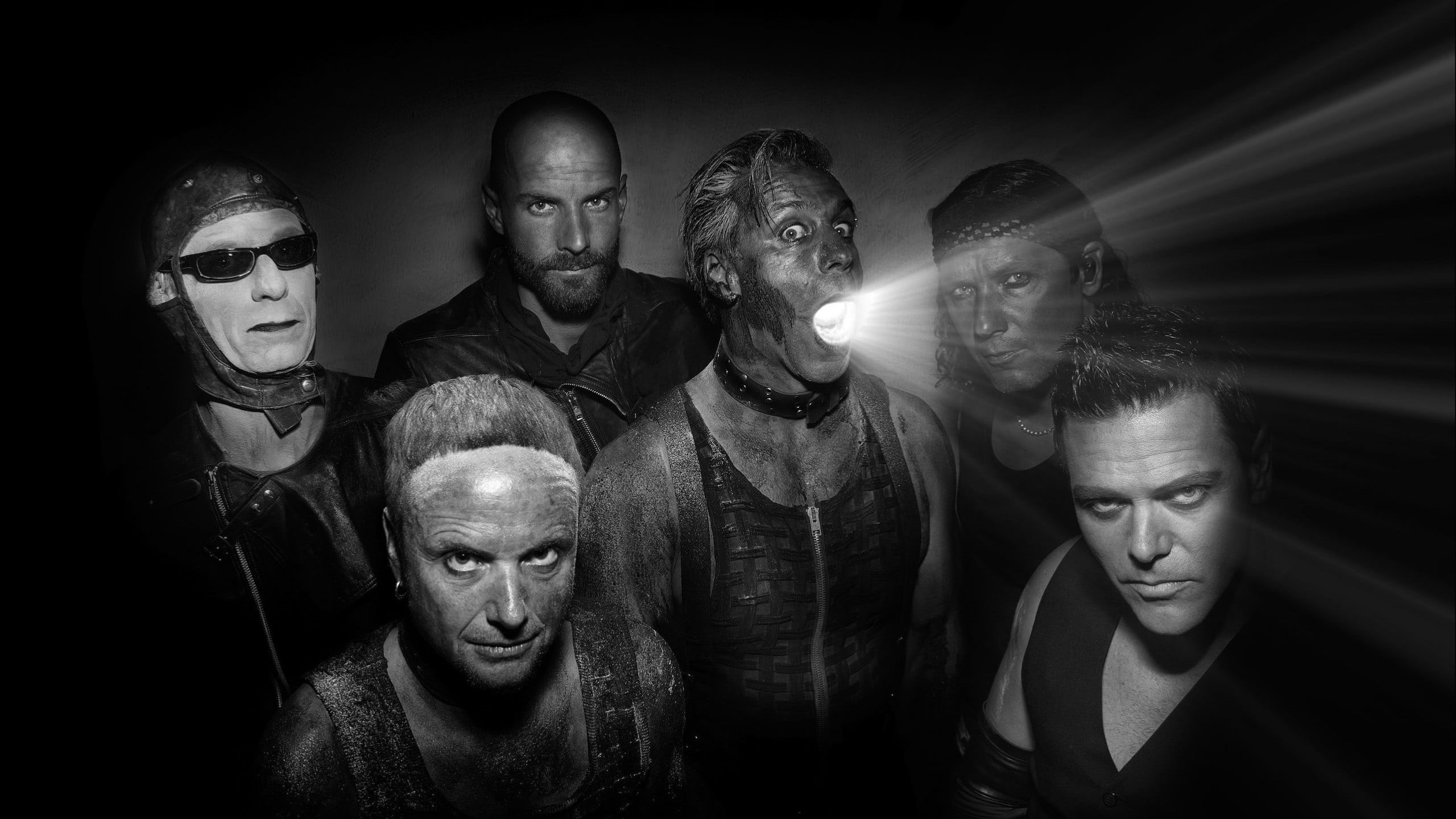 spooky, band, mask, night, Rammstein, emotion, movie, mid adult, poster, men, mask - disguise, people, indoors, adult, males, multiple image, disguise, HD Wallpaper
