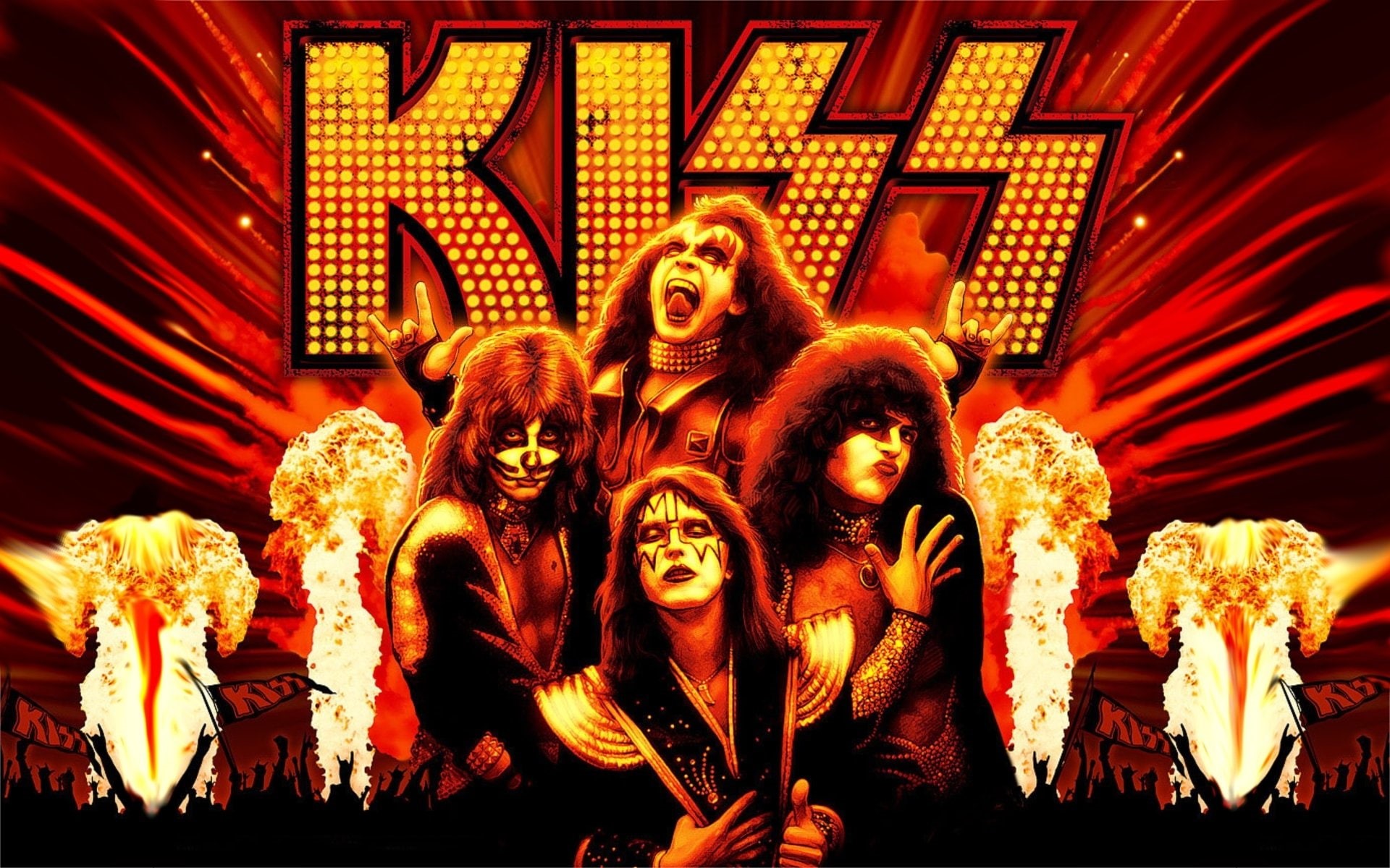 KISS, 1080P, Band (Music), HD Wallpaper