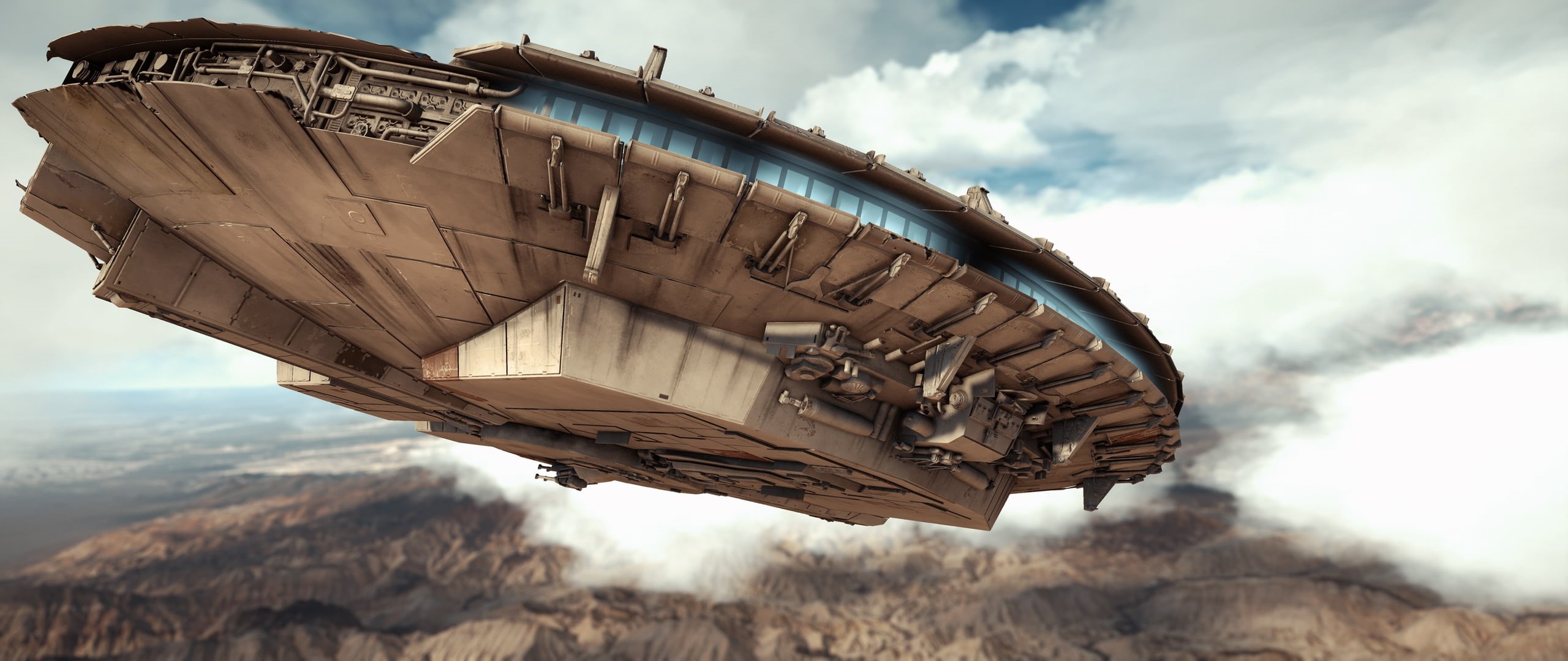 no people, ship, transportation, day, cloud - sky, low angle view, nature, air vehicle, travel, STAR WARS Battlefront GAME, video games, Star Wars: Battlefront, HD Wallpaper