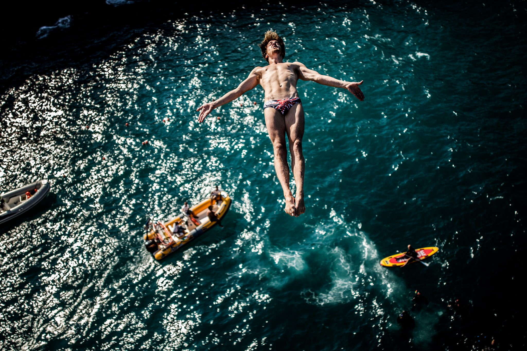 kayaks, men, photography, divers, 1080P, diving, HD Wallpaper
