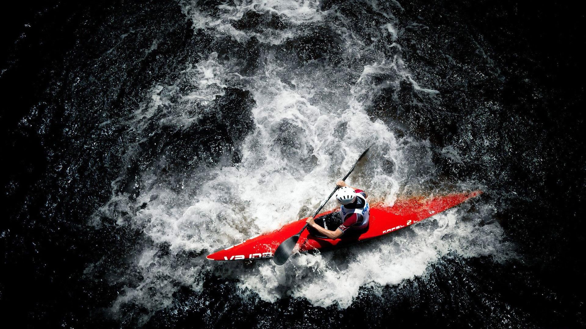 water sports, 1080P, sports, kayak, rowing, paddle, water, HD Wallpaper
