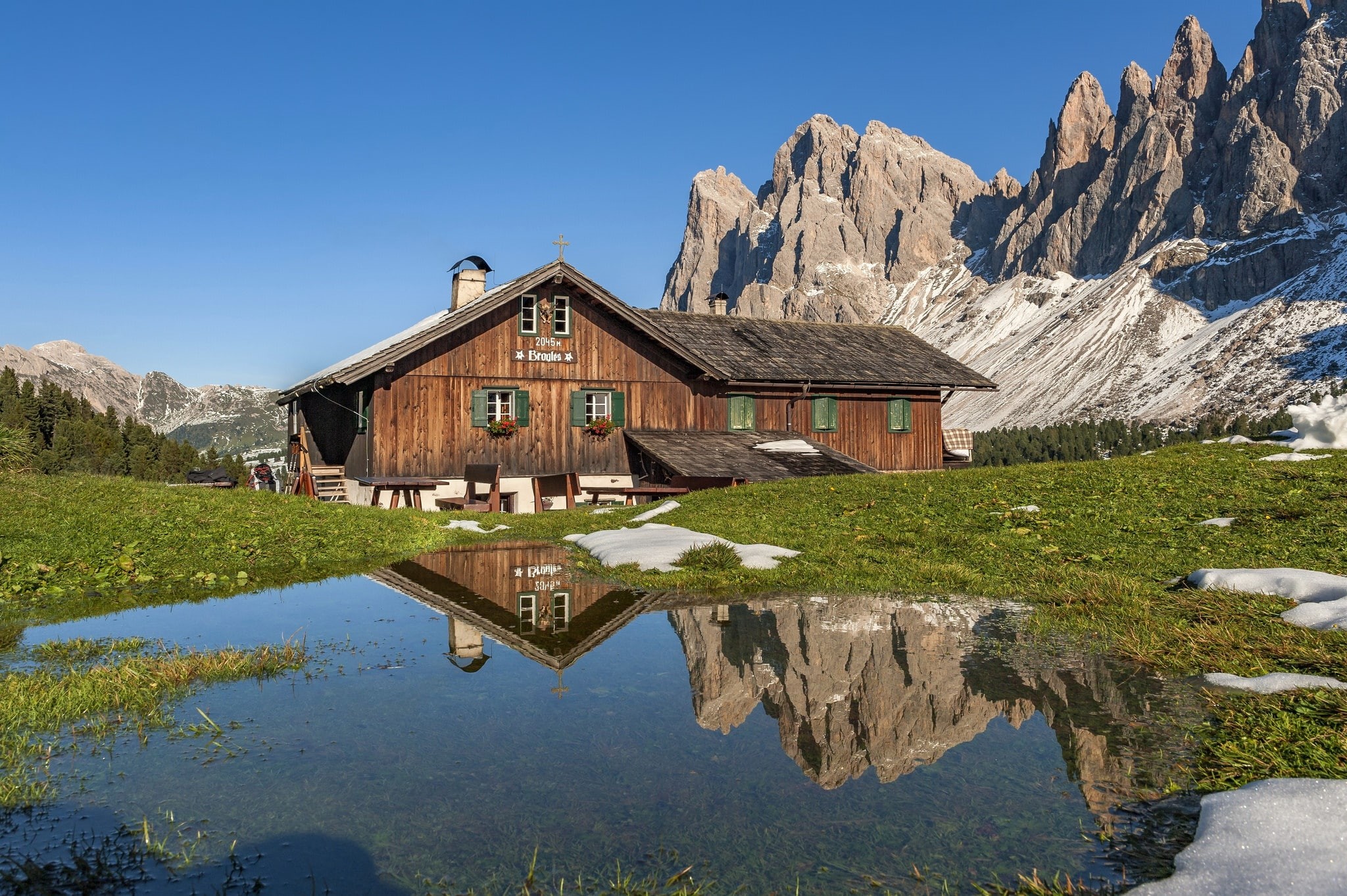 mountains, Italy, Bolzano, house, Trentino-Alto Adige, 1080P, HD Wallpaper