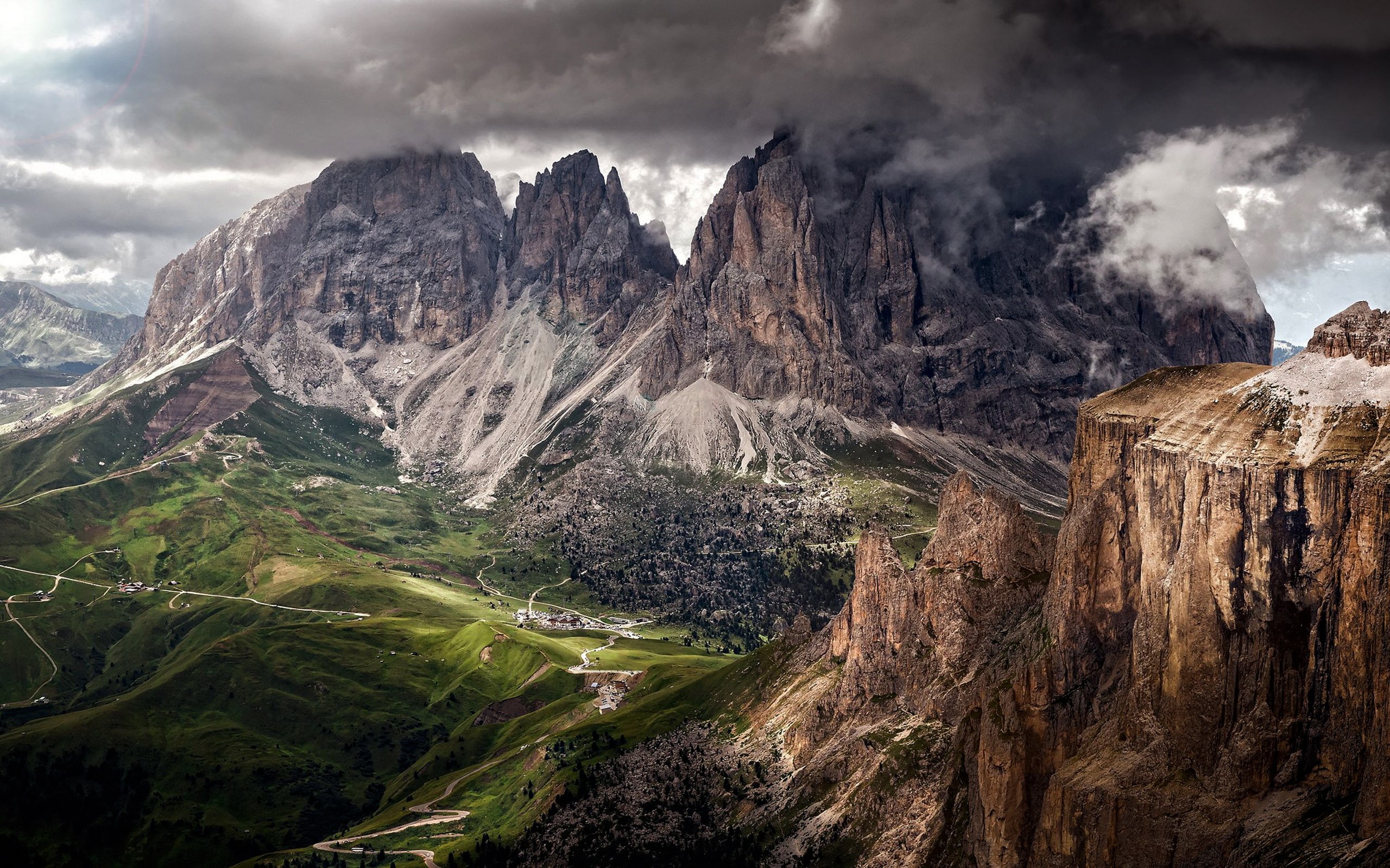 province, mountain, adige, trentino, brenta, 2K, alps, dolomites, river, range, group, west, italy, HD Wallpaper