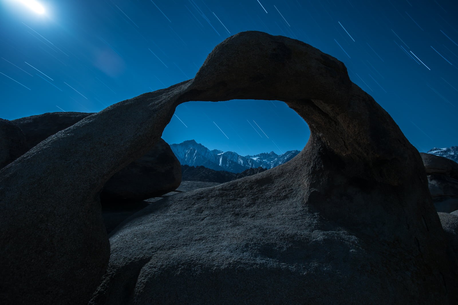mountain Peak, Delicate Arch, lone pine, night  star, outdoors, delicate, Mania, scenics, landscape, sky, arch, nature, 720P, mountain, rock - Object, HD Wallpaper