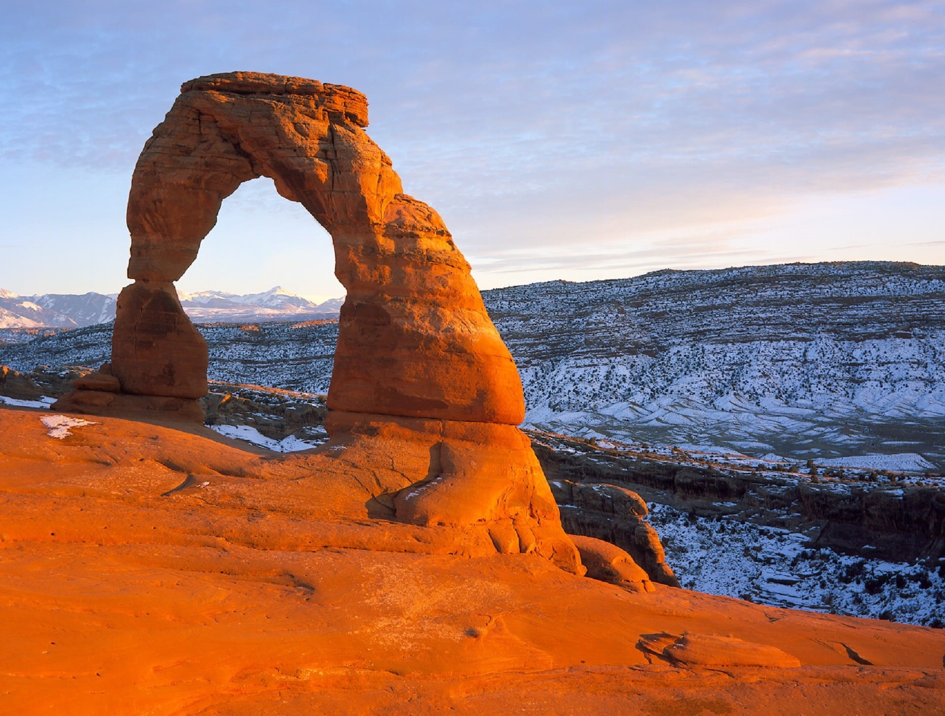 non-urban scene, solid, delicate, 1080P, physical geography, usa, eroded, land, travel destinations, tranquility, scenics - nature, utah, natural arch, HD Wallpaper