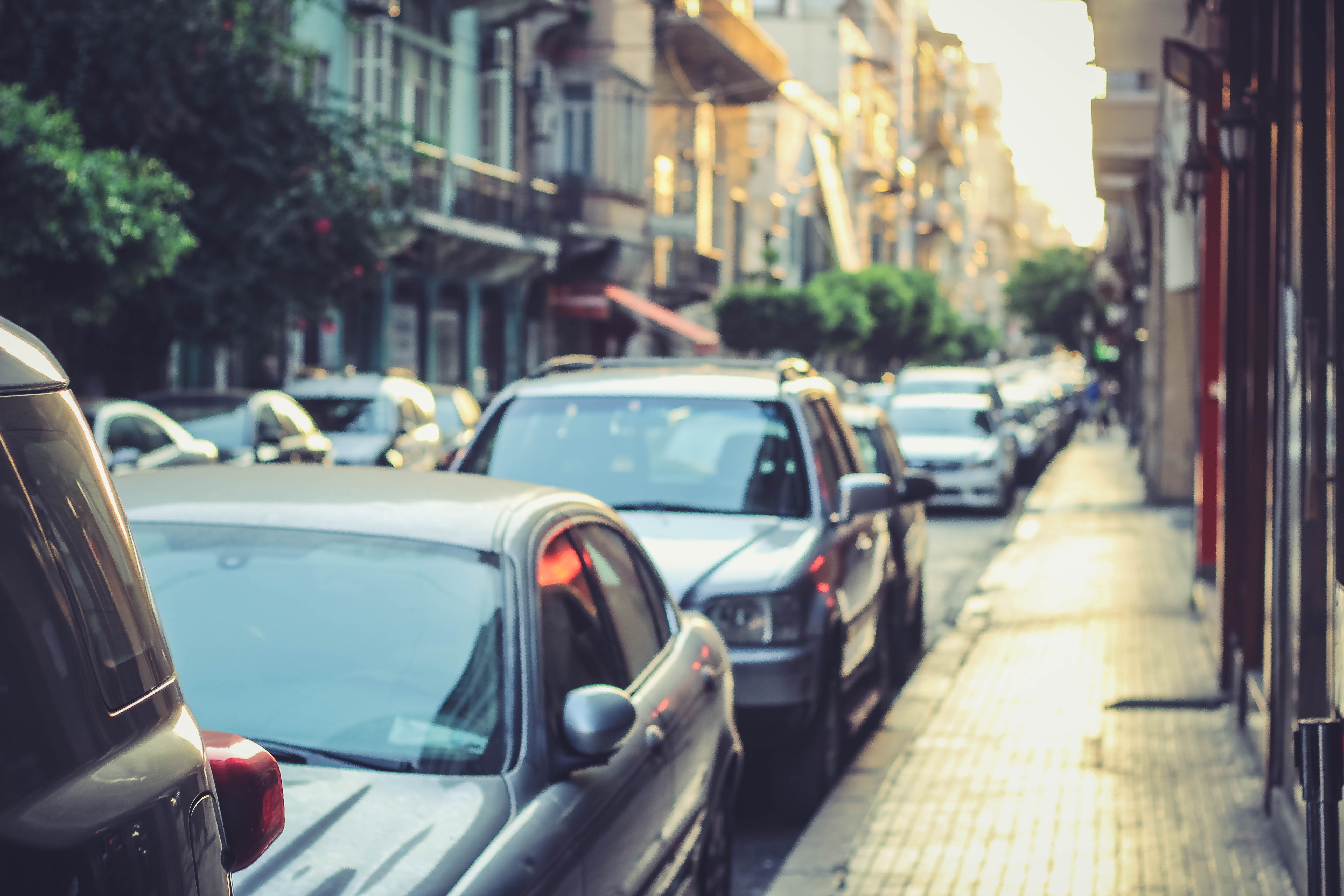 built structure, nature, motor vehicle, outdoors, 5K, building exterior, street, city life, road, fade, cars, travel, sunset, lebanon, focus on foreground, HD Wallpaper