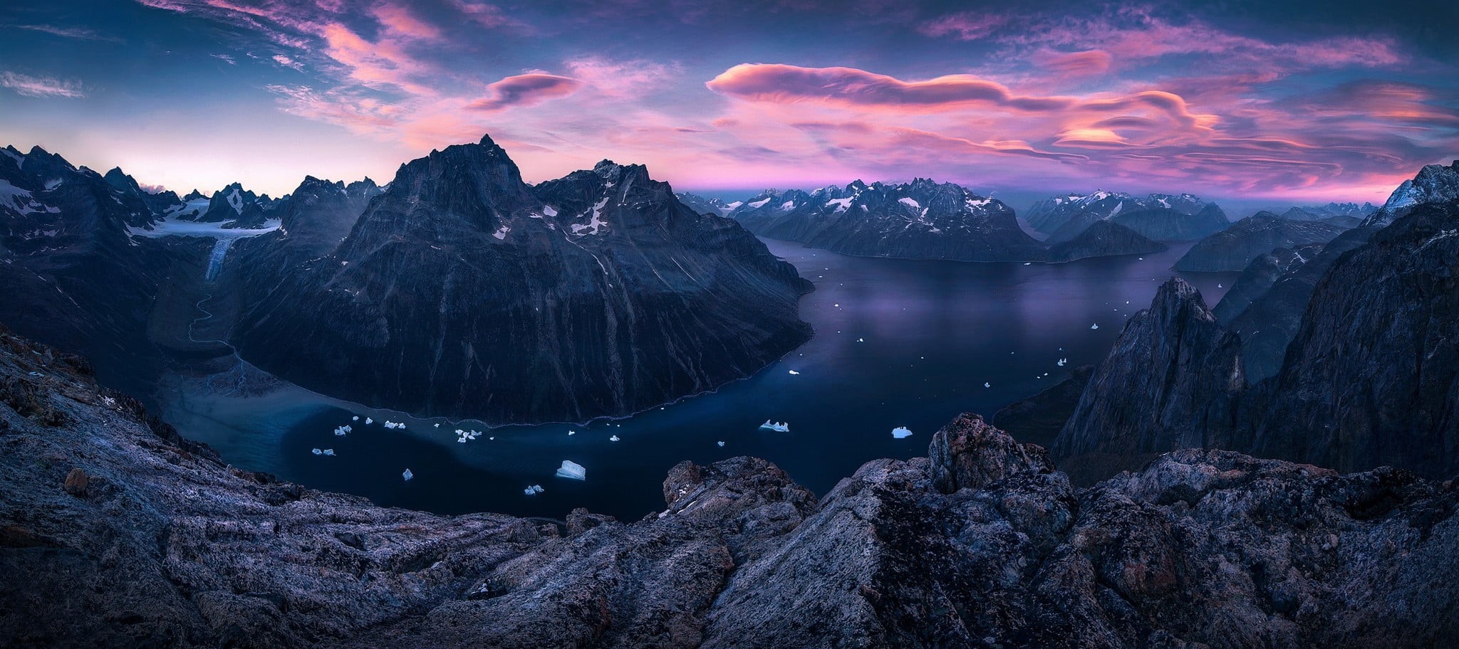 dramatic landscape, tranquility, ice, near, sun, mountain peak, tranquil scene, environment, alps, mountain range, fjord, travel destinations, cloud - sky, HD Wallpaper
