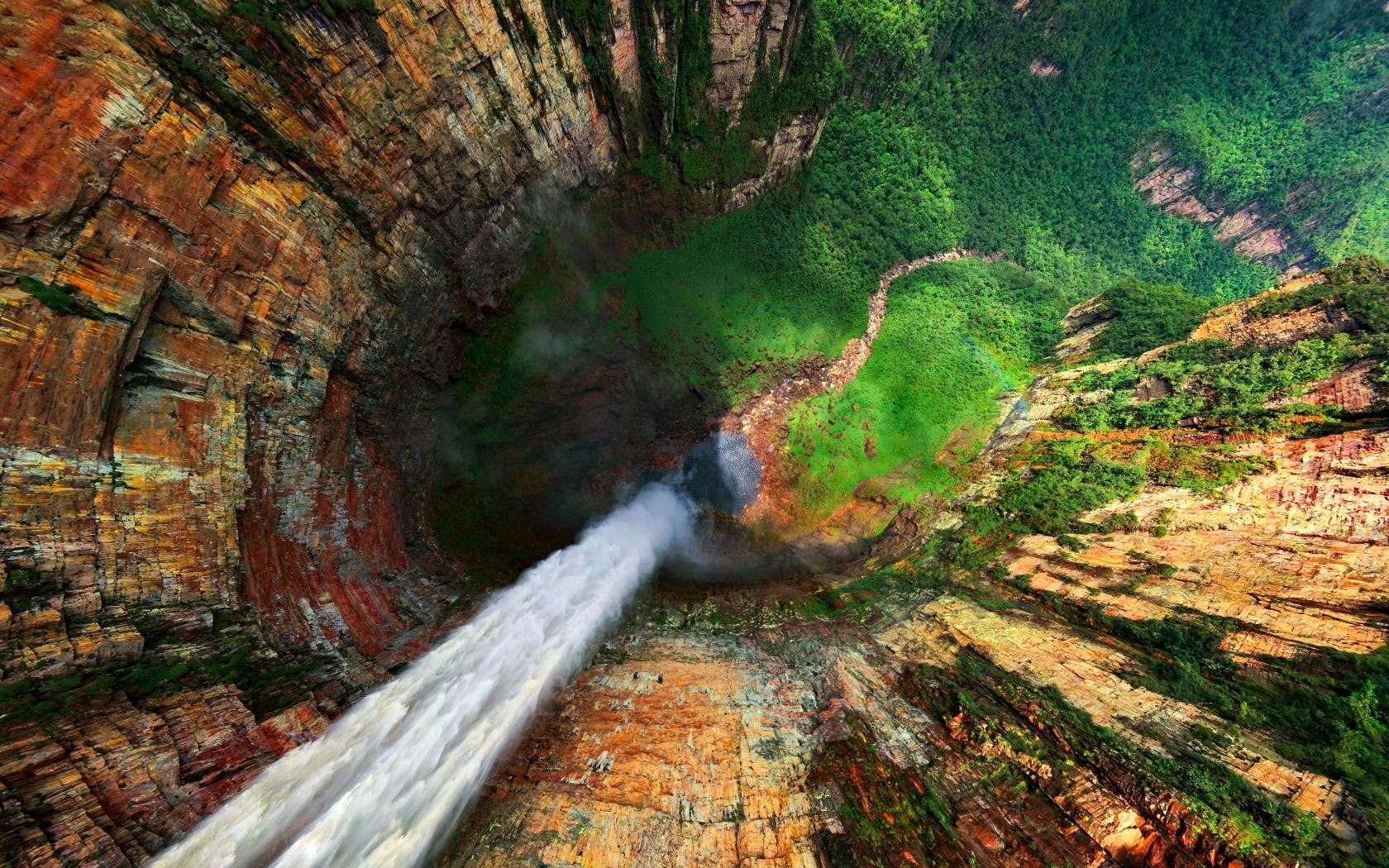 Venezuela, waterfall, nature, landscape, 720P, HD Wallpaper