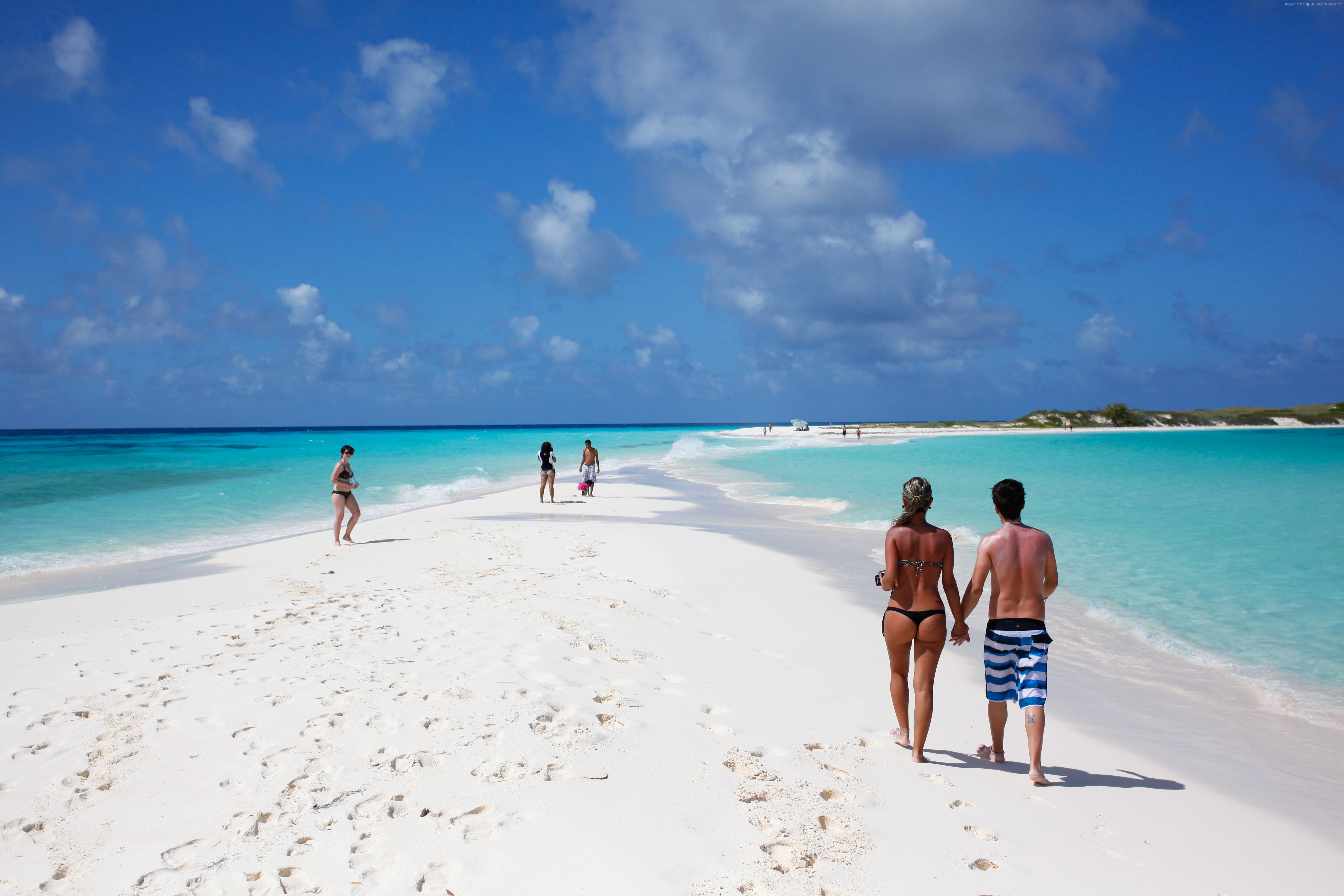 outdoors, water, Travellers Choice Awards 2016, nature, men, beach, group of people, Best beaches of 2016, sky, leisure activity, horizon, cloud - sky, HD Wallpaper