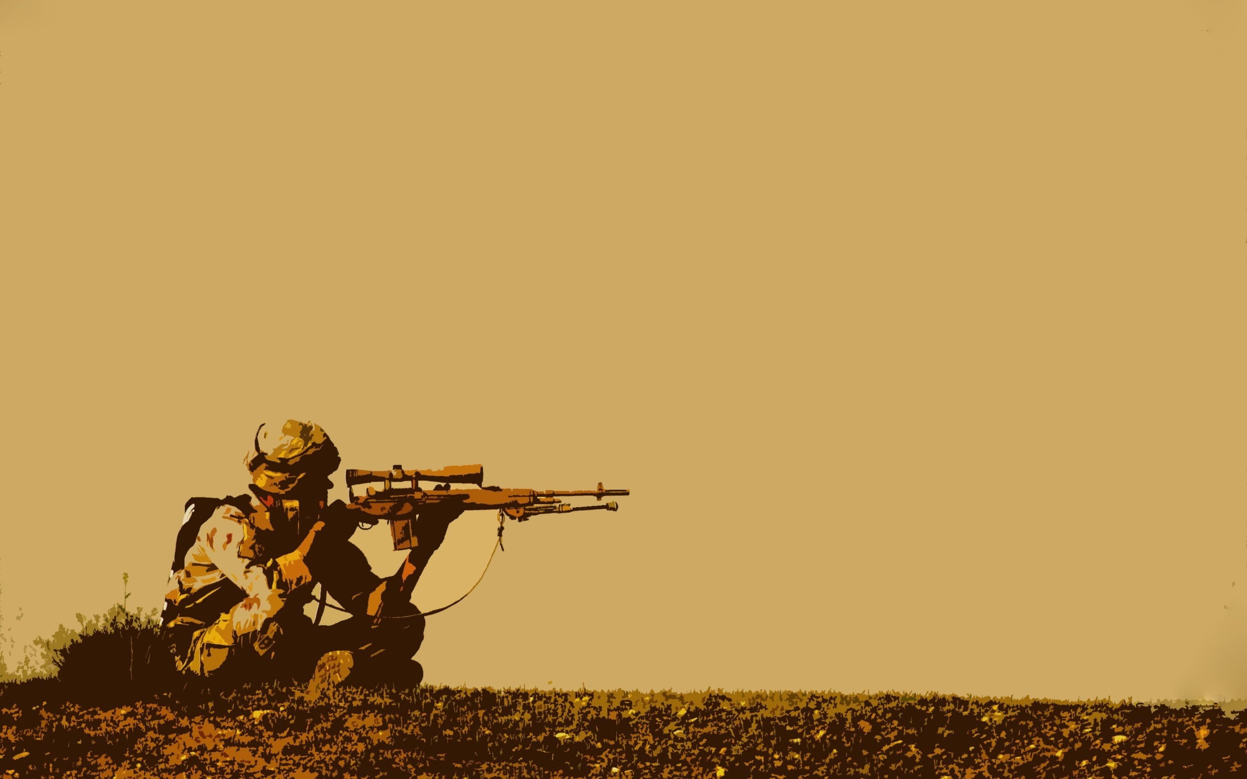 outdoors, 2K, government, copy space, field, holding, army soldier, land, armed forces, aiming, weapon, one person, soldier, men, special forces, shooting a weapon, HD Wallpaper