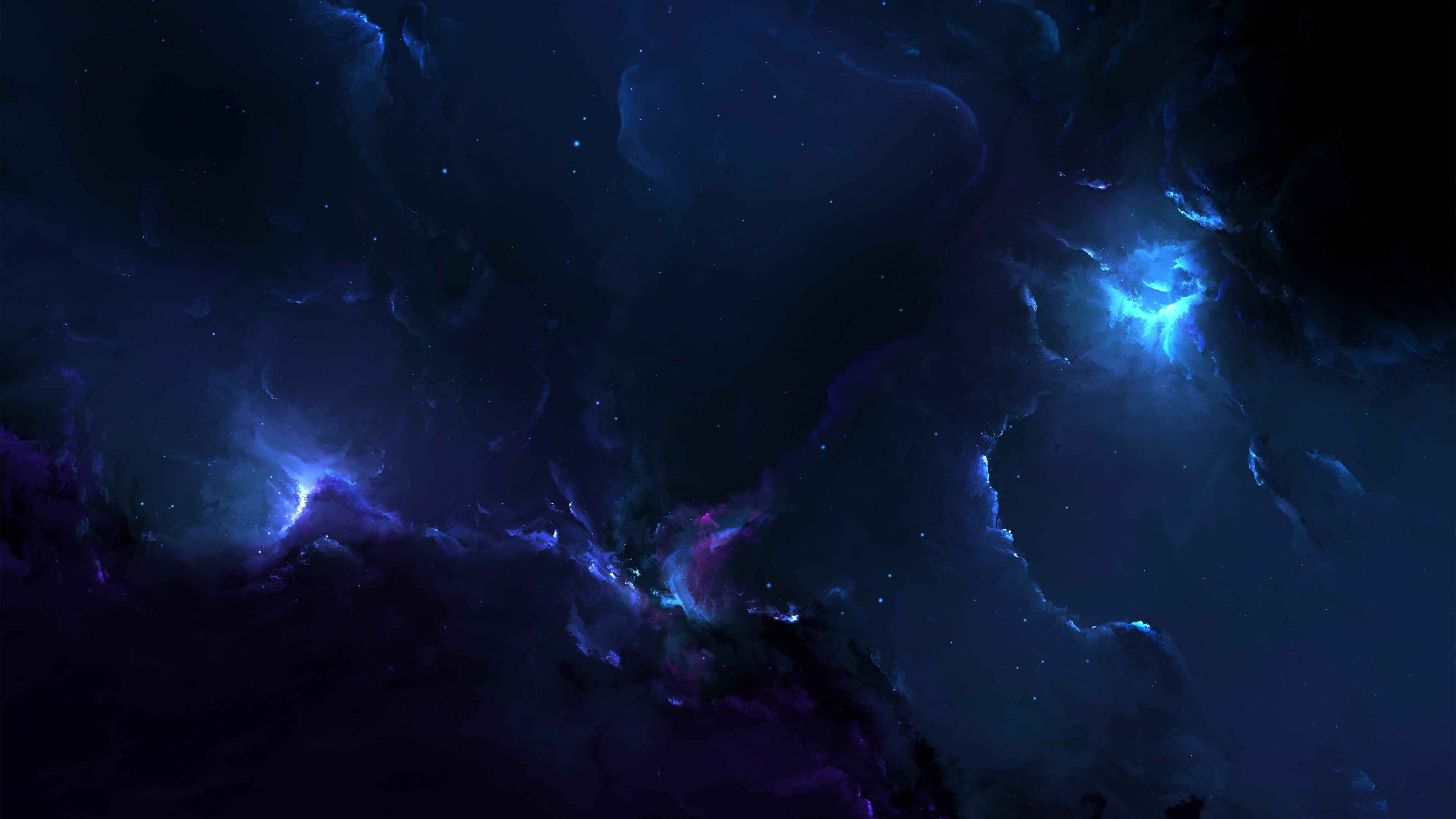 astronomy, no people, night, mystery, outdoors, nature, spooky, blue, 4K, cool galaxy space pic, water, space, smoke - physical structure, sky, abstract, HD Wallpaper