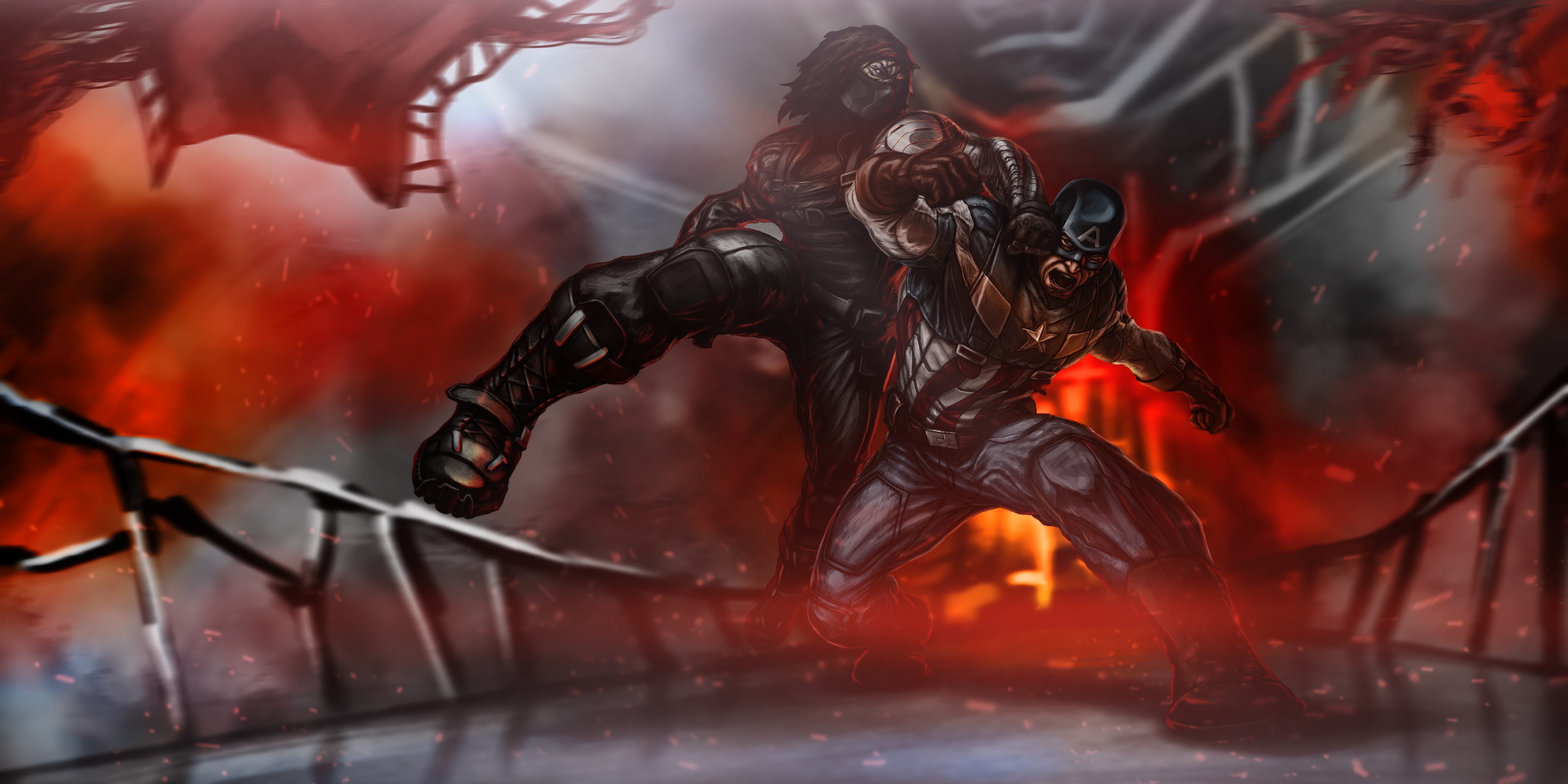 Bucky Barnes, 2K, Captain America: The Winter Soldier, James Buchanan Barnes, Marvel Comics, winter soldier, Steven Rogers, The first avenger: the Other war, HD Wallpaper