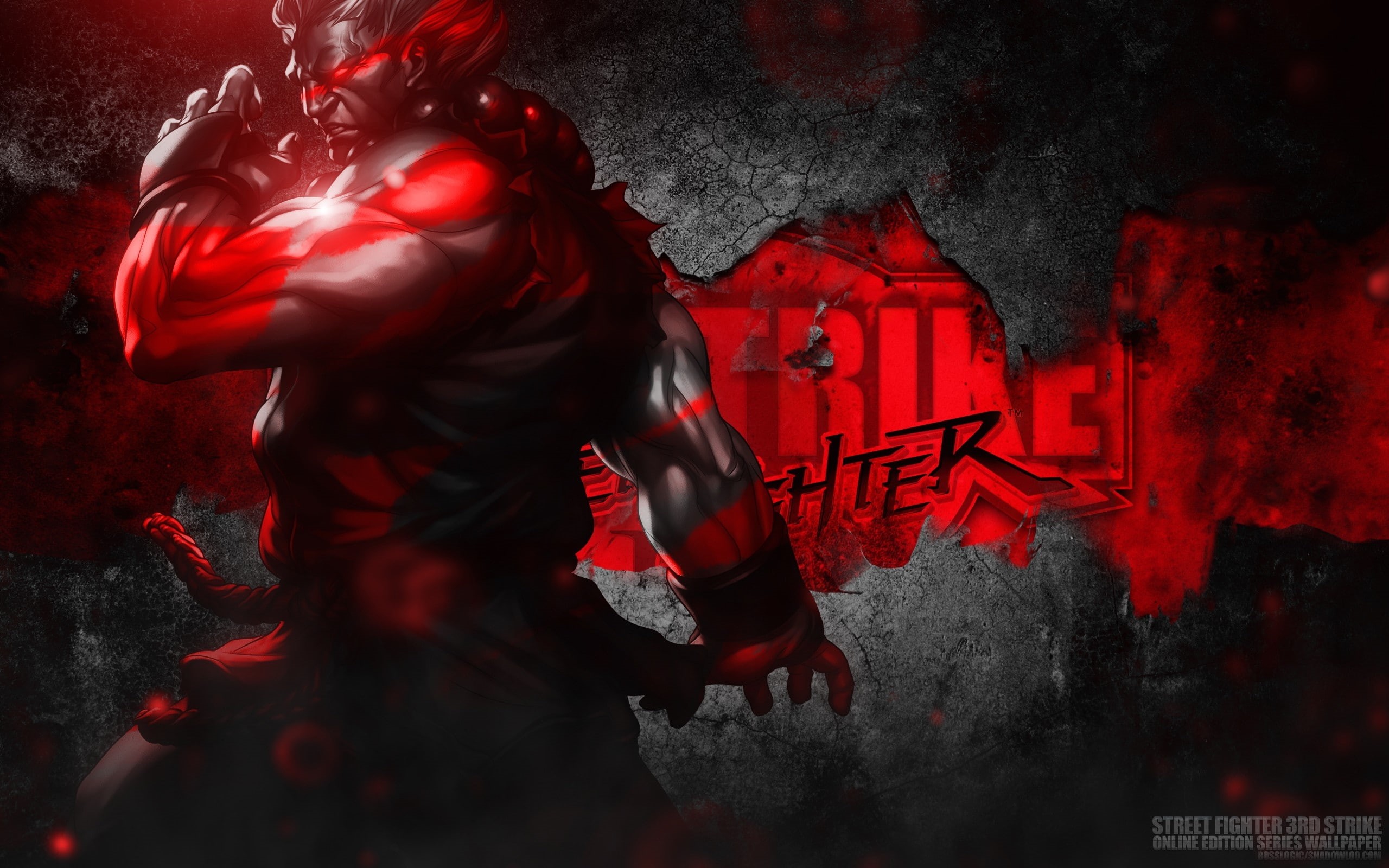 strike, fighter, edition, Bosslogic, 2K, rd, art, x, akuma, iii, street, online, games, artgerm, video, hd, HD Wallpaper