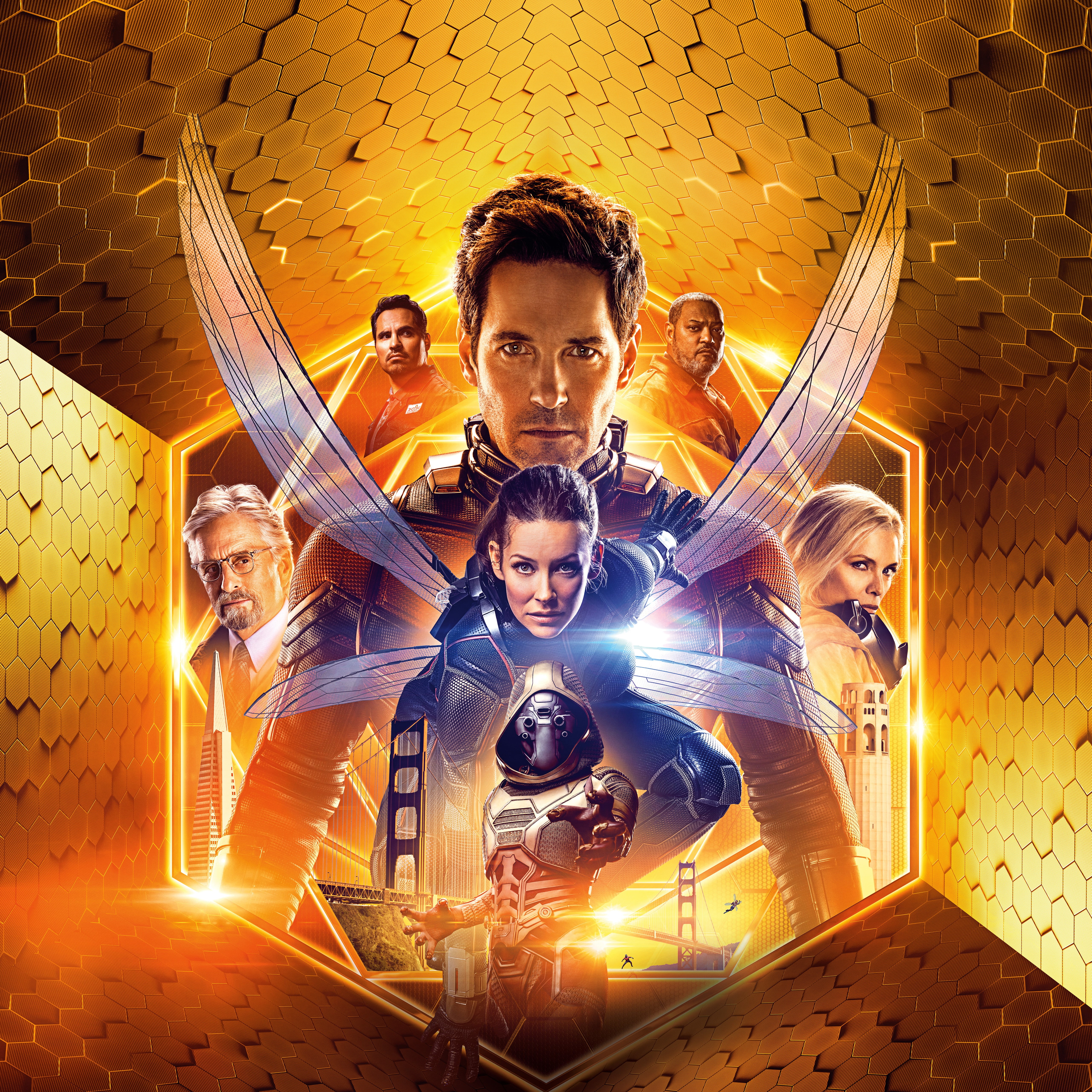 5K, Hannah John-Kamen, Michelle Pfeiffer, Marvel Comics, Michael Douglas, 2018, Paul Rudd, Ant-Man and the Wasp, Michael Peña, 5K, Evangeline Lilly, Laurence, Phone HD Wallpaper