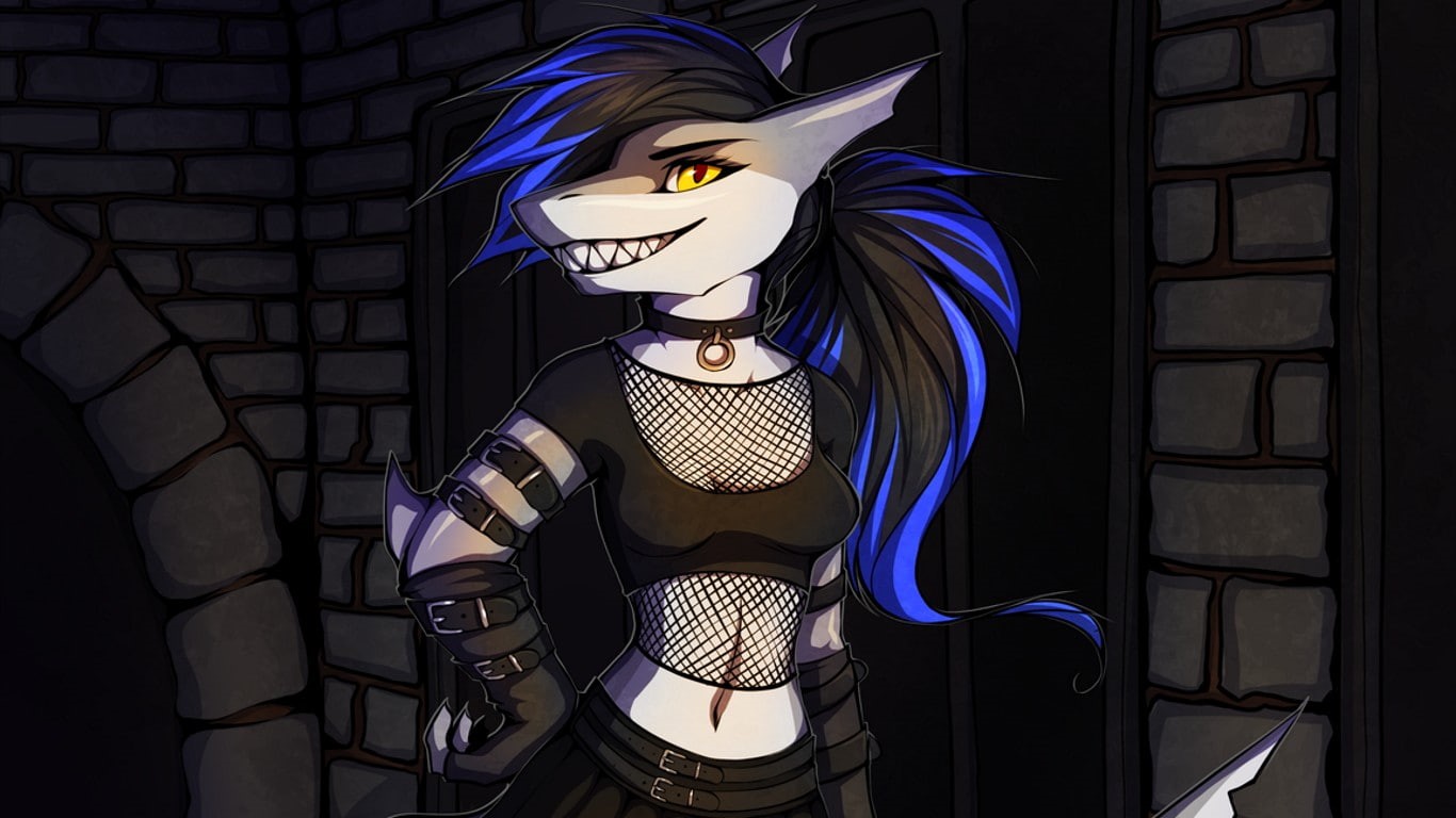 real people, 1366x768 px, young adult, one person, Anthro, x, wall - building feature, black color, furry, representation, creativity, art, standing, illuminated, HD Wallpaper