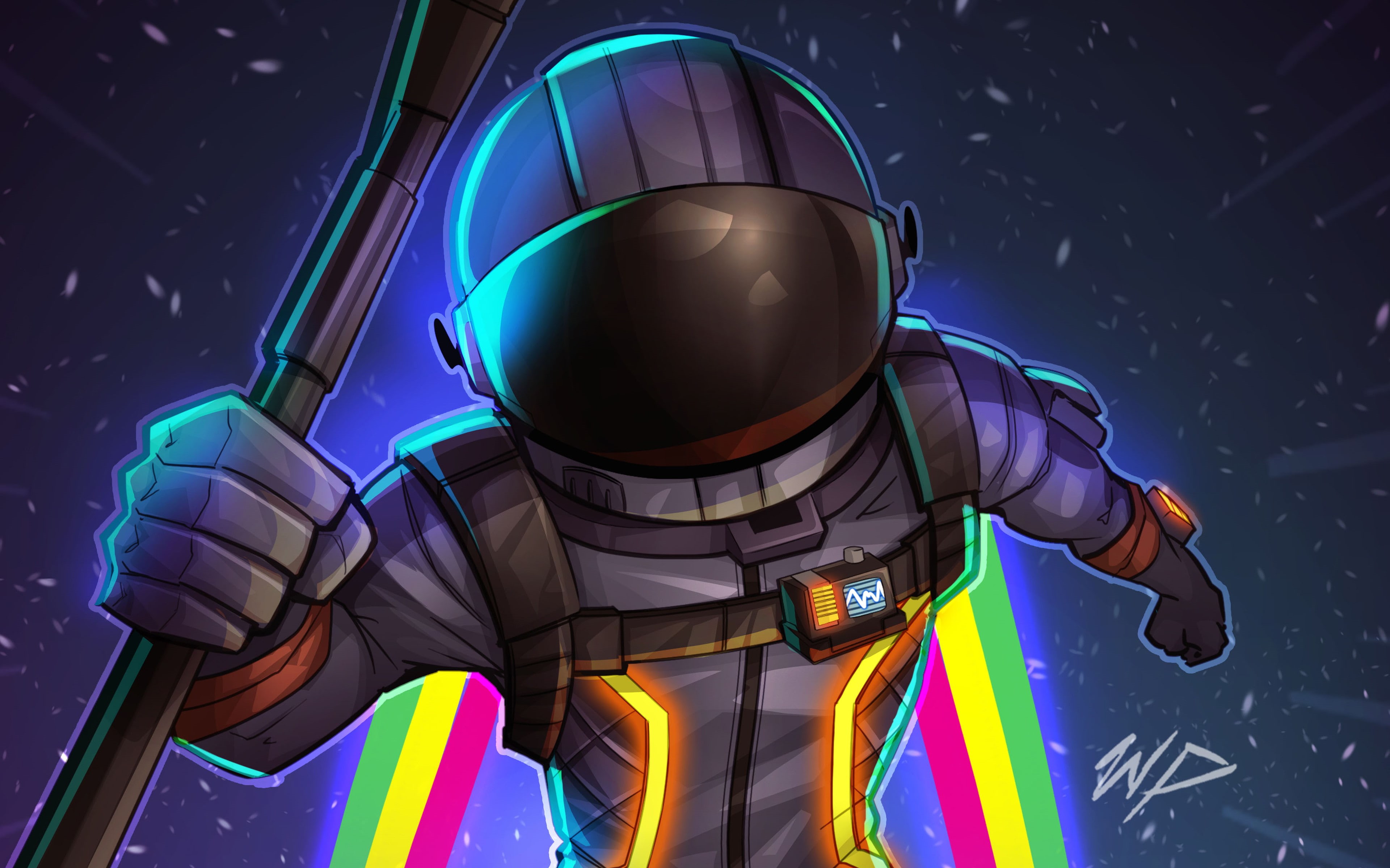 HD, 8k, Fortnite, 4k, dark, Voyager, 4K, HD Wallpaper
