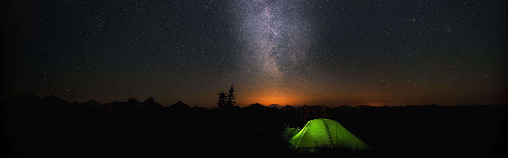 scenics - nature, milky way, star - space, beauty in nature, night, 1080P, mountain, space and astronomy, dark, dual screen desktop  pictures, environment, HD Wallpaper