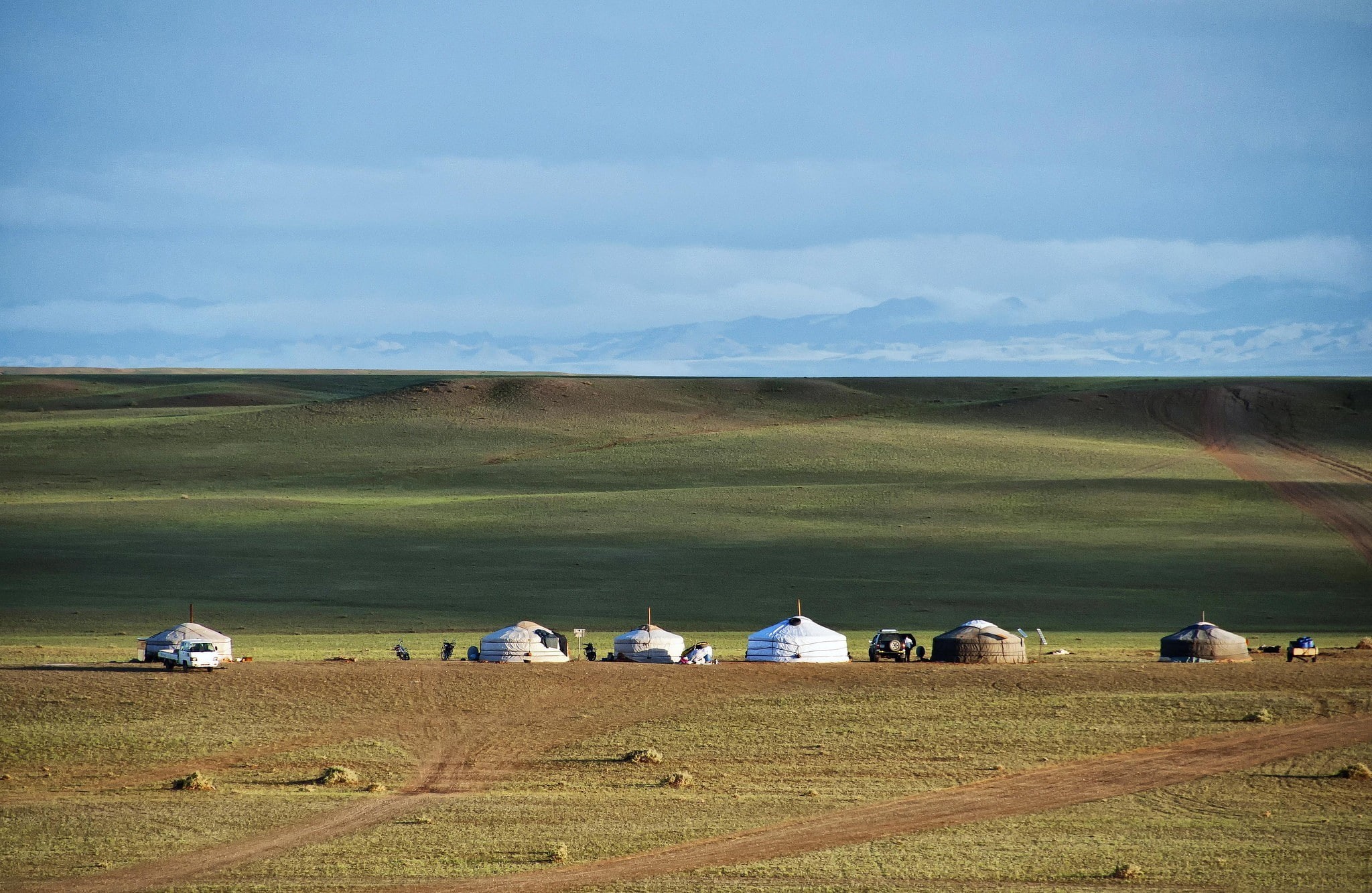 Mongolia, people, 1080P, landscape, tent, plains, HD Wallpaper