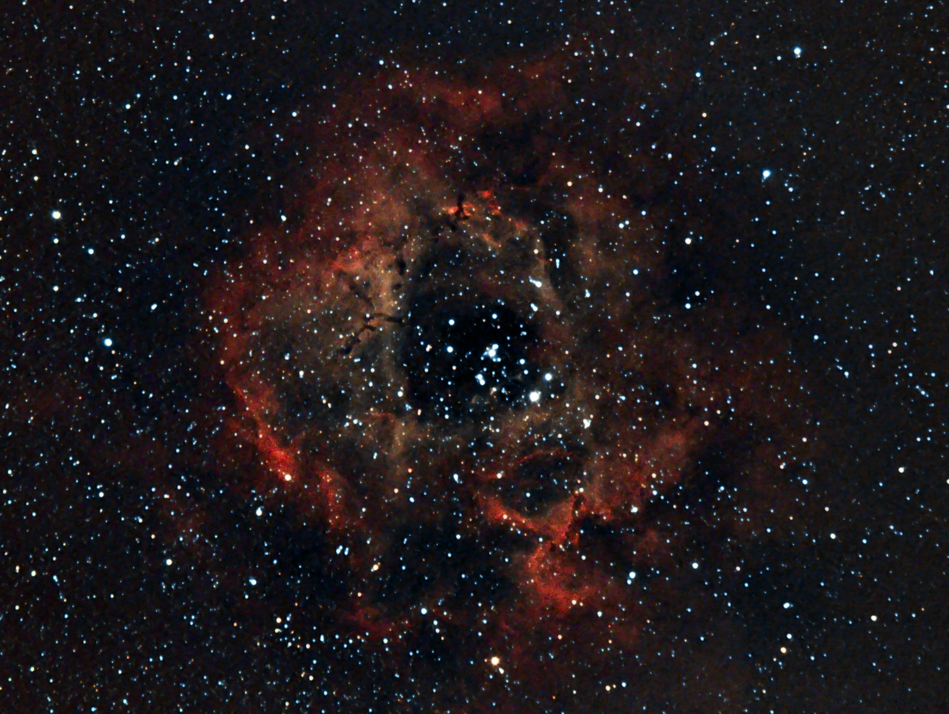 Nebula, dust, Unicorn, red, nature, beauty in nature, night, NGC 2237, outdoors, space exploration, no people, galaxy, Outlet, in the constellation, sky, HD Wallpaper
