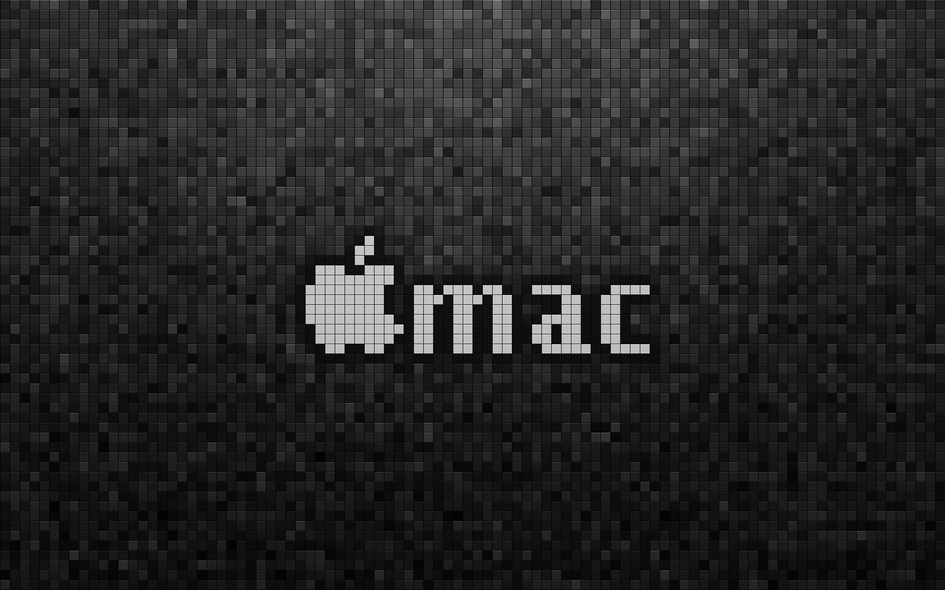 backgrounds, technology, logo, backdrop, black Color, dark, capital letter, no people, imac, pixels, mac, textile, internet, sign, computer language, symbol, HD Wallpaper