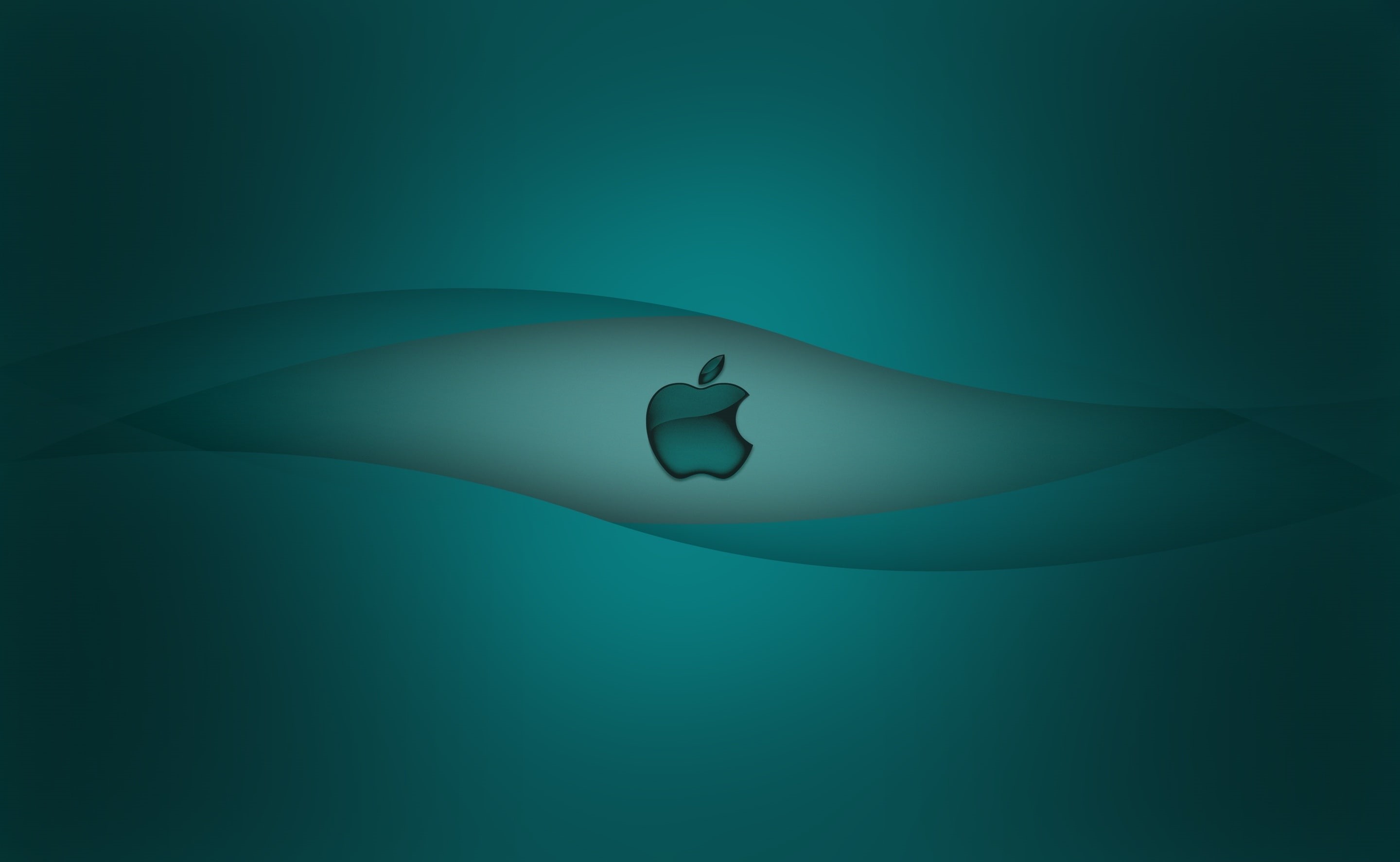 logo, powerbook, design, retina, copy space, shape, no people, abstract, turquoise colored, water, animal, curve, Computers, blue, vertebrate, 2880x1800, HD Wallpaper
