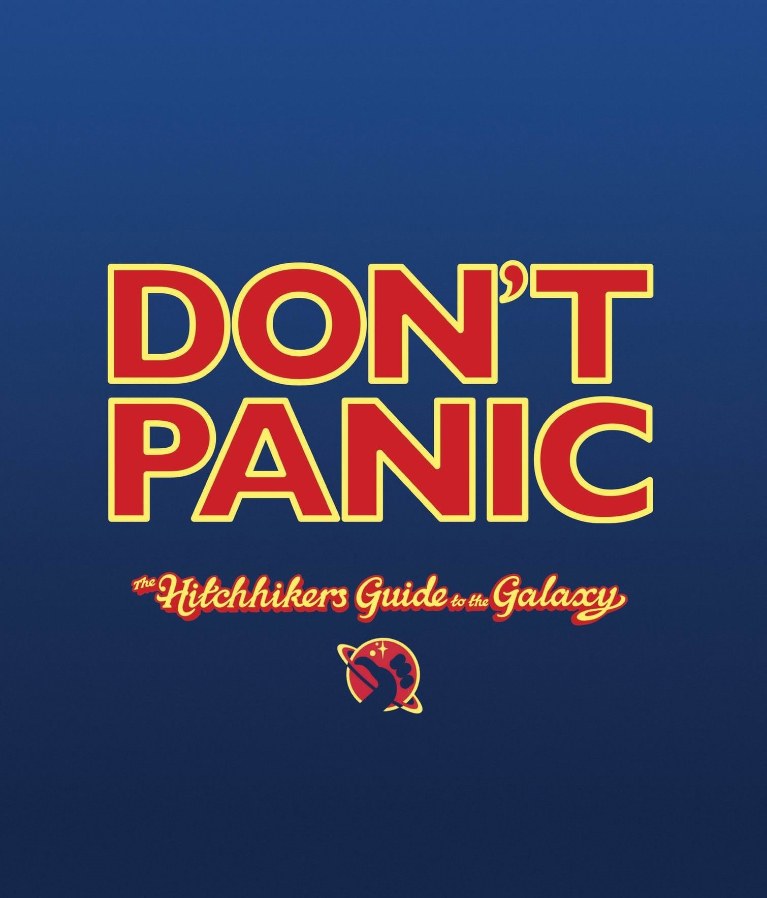 Dont Panic, hd, hitchhikers, guide, galaxy, space, dont, galaxies, 720P, x, art, The Hitchhikers Guide To The Galaxy, panic, Phone HD Wallpaper