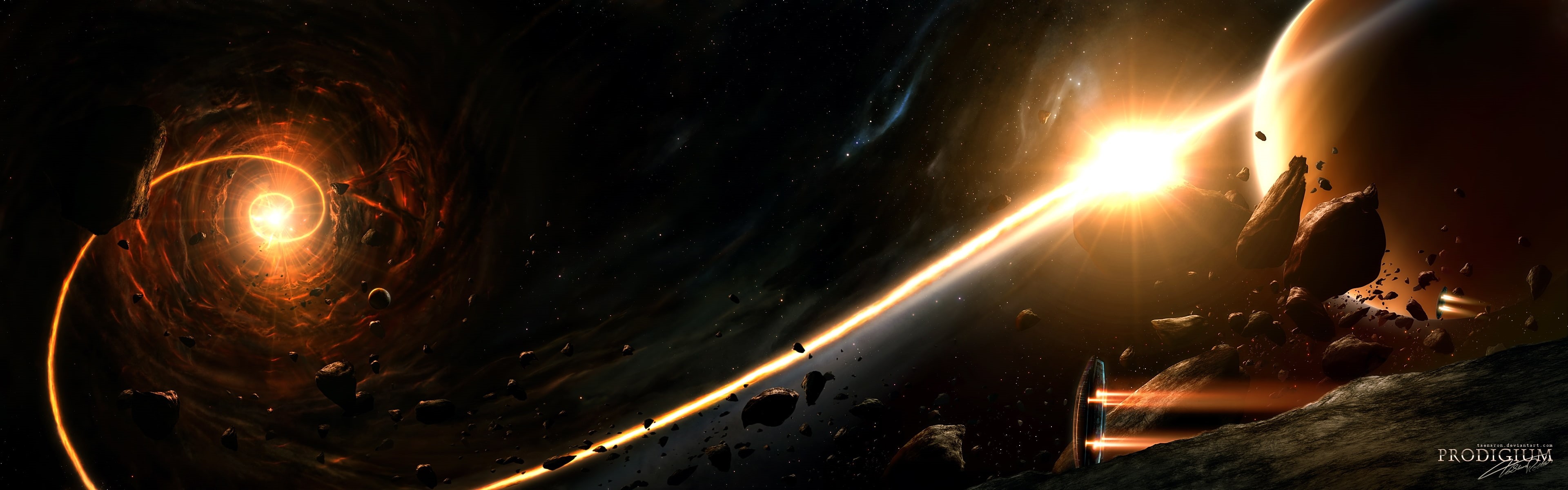 hd, planets, 4K, outer, art, space, x, outer space, HD Wallpaper
