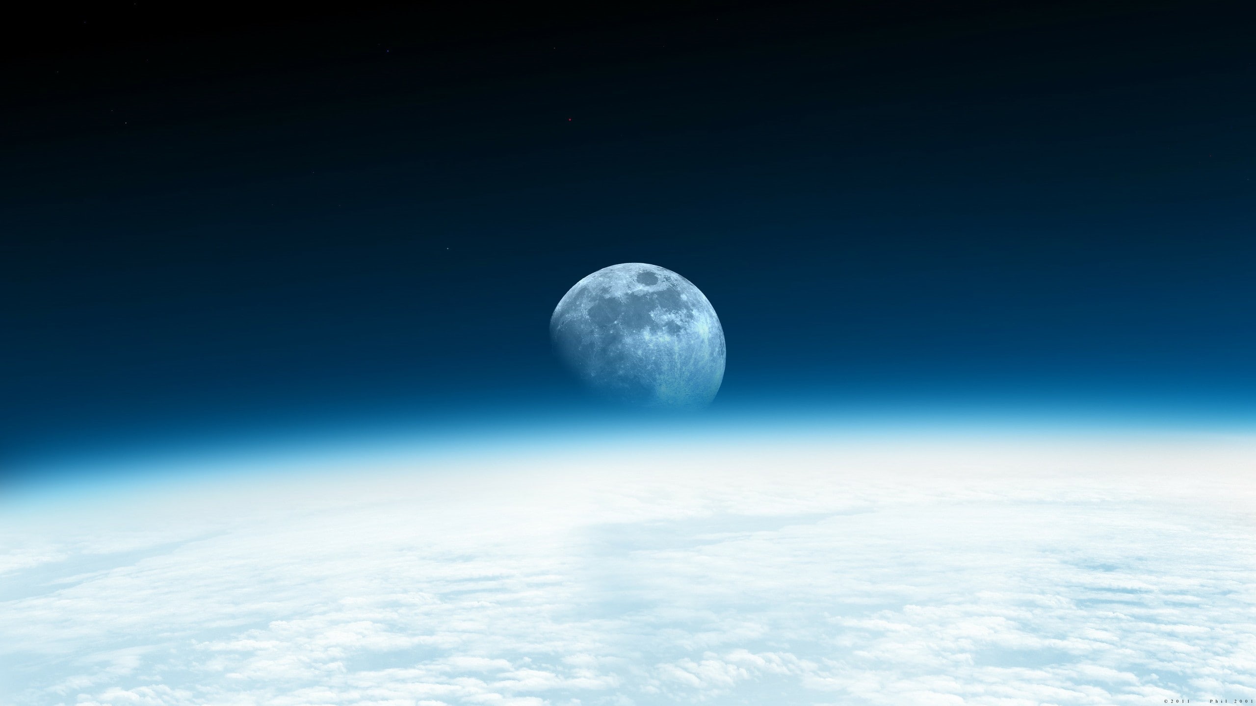 rise, space, x, outer, moons, hd, art, outer space, 2K, Moon, HD Wallpaper