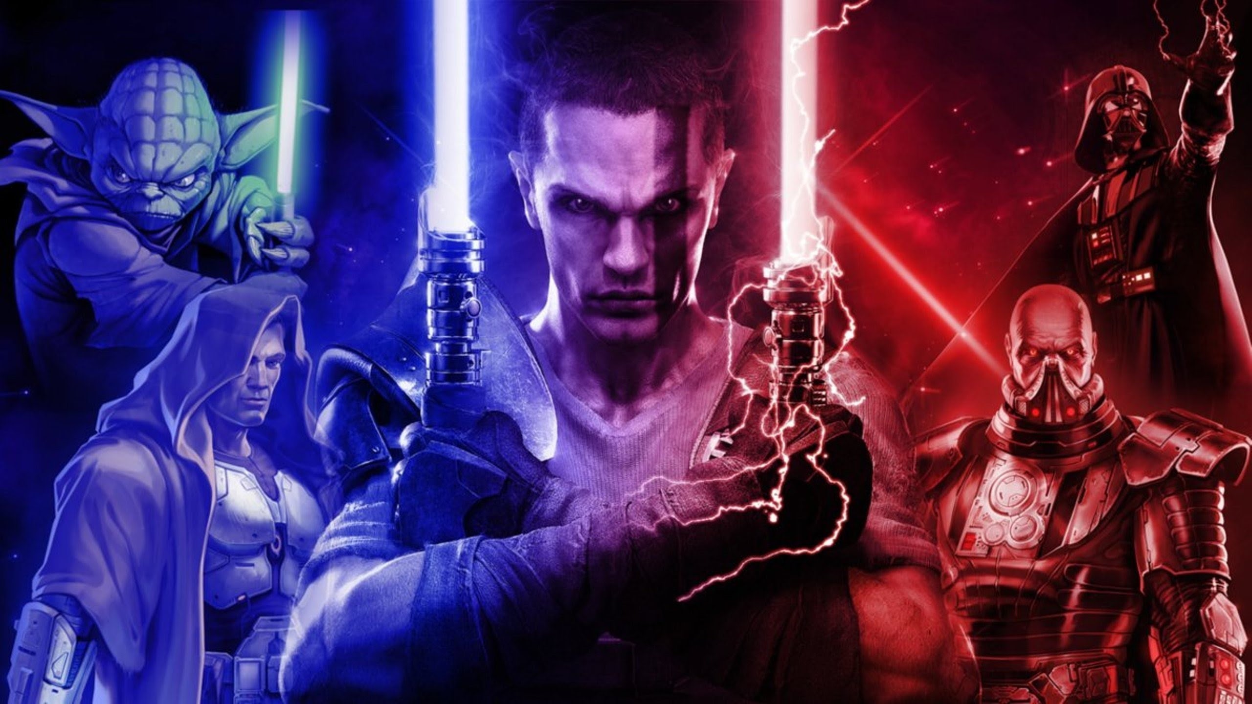 sith, desktop, 2K, laptops, laser, phones, sword, hd, star, wars, warriors, mobile, HD Wallpaper