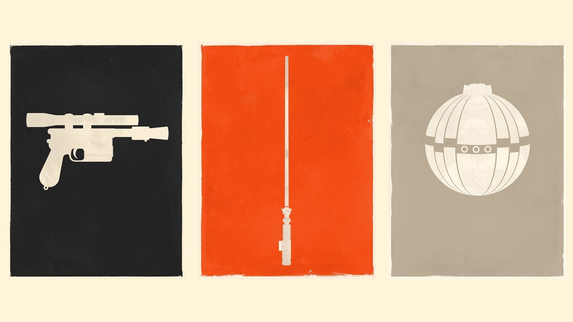 star, solo, lightsabers, luke, 1080P, laser, posters, skywalker, swords, wars, george, han, thermal, lucasarts, art, fan, lucas, weapons, dl 44, minimalistic, HD Wallpaper