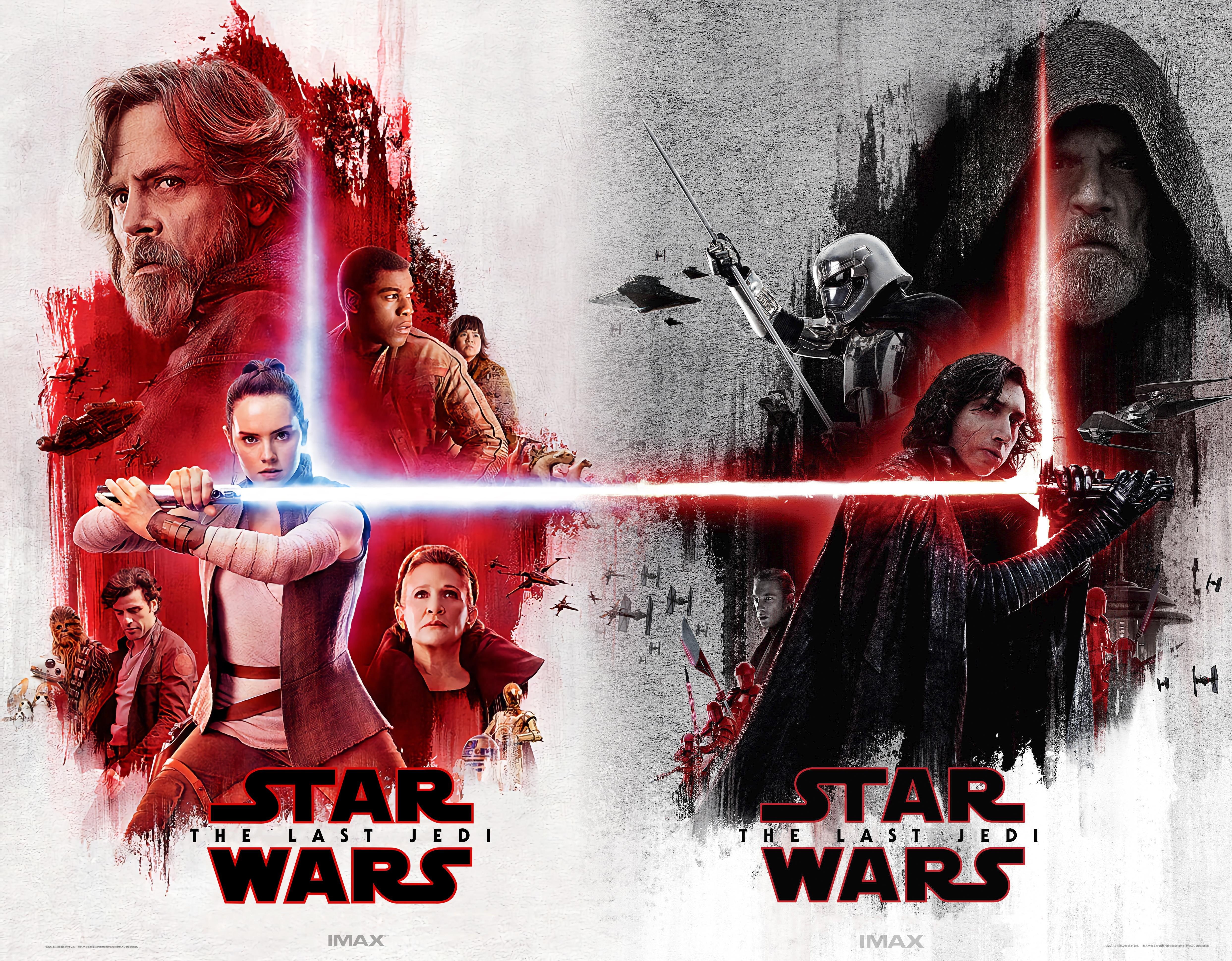 two people, blood, women, text, red, males, wall - building feature, young adult, lightsaber, communication, people, Star Wars: The Last Jedi, art and craft, HD Wallpaper