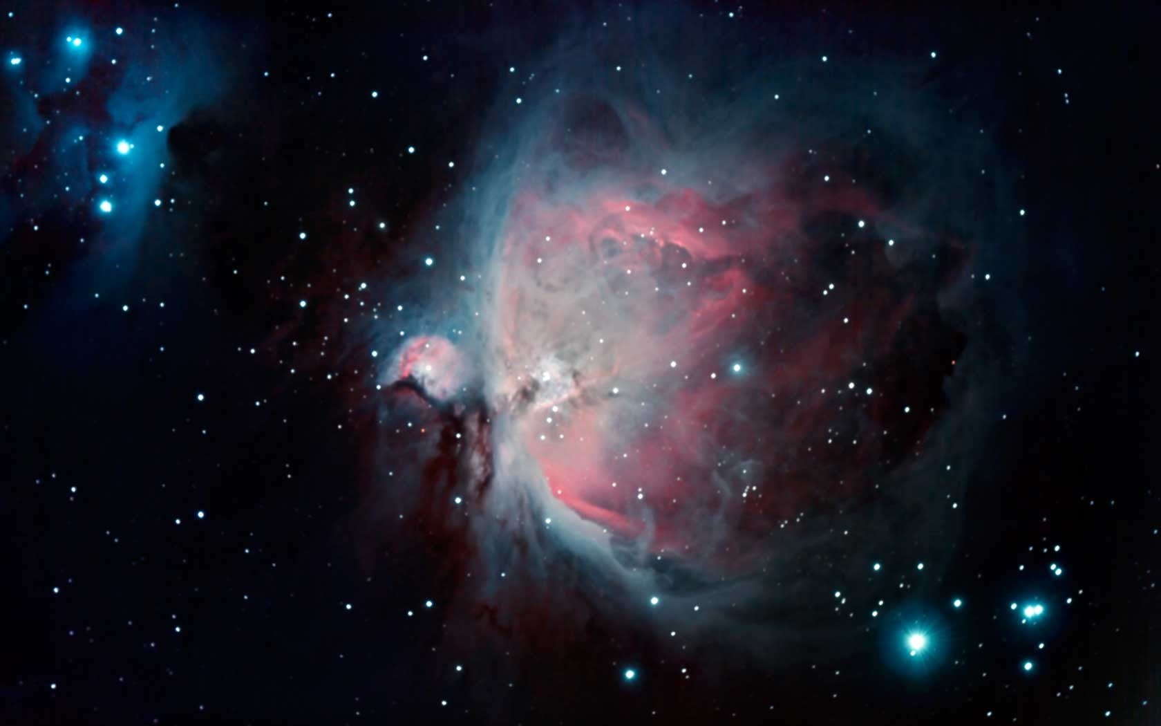 720P, space exploration, sky, space art, night, milky way, Great Orion Nebula, no people, outdoors, digital, galaxy, black, glowing, constellation, HD Wallpaper