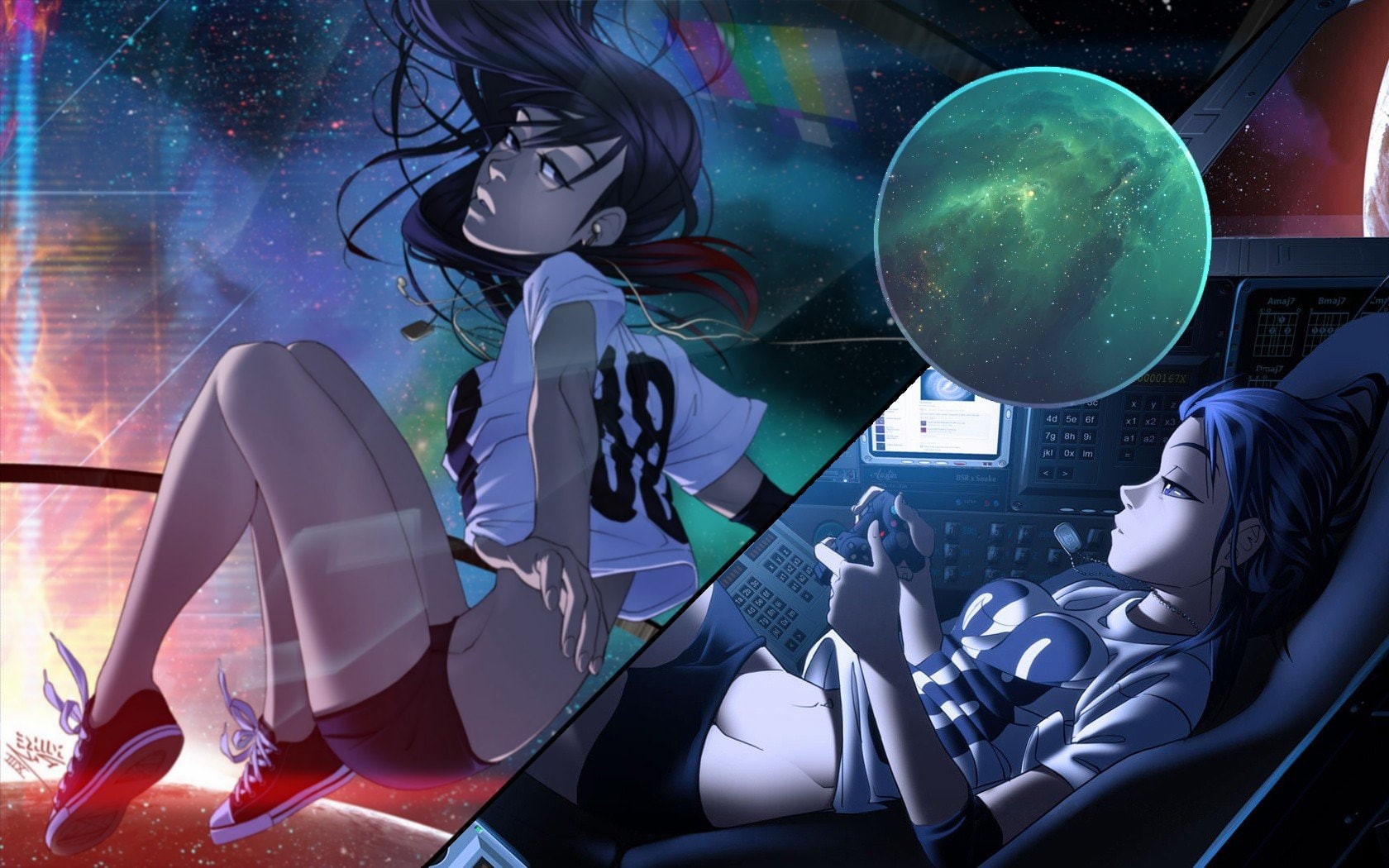 cyberpunk, Futuristic, 720P, Vashperado, 88 Girl, HD Wallpaper