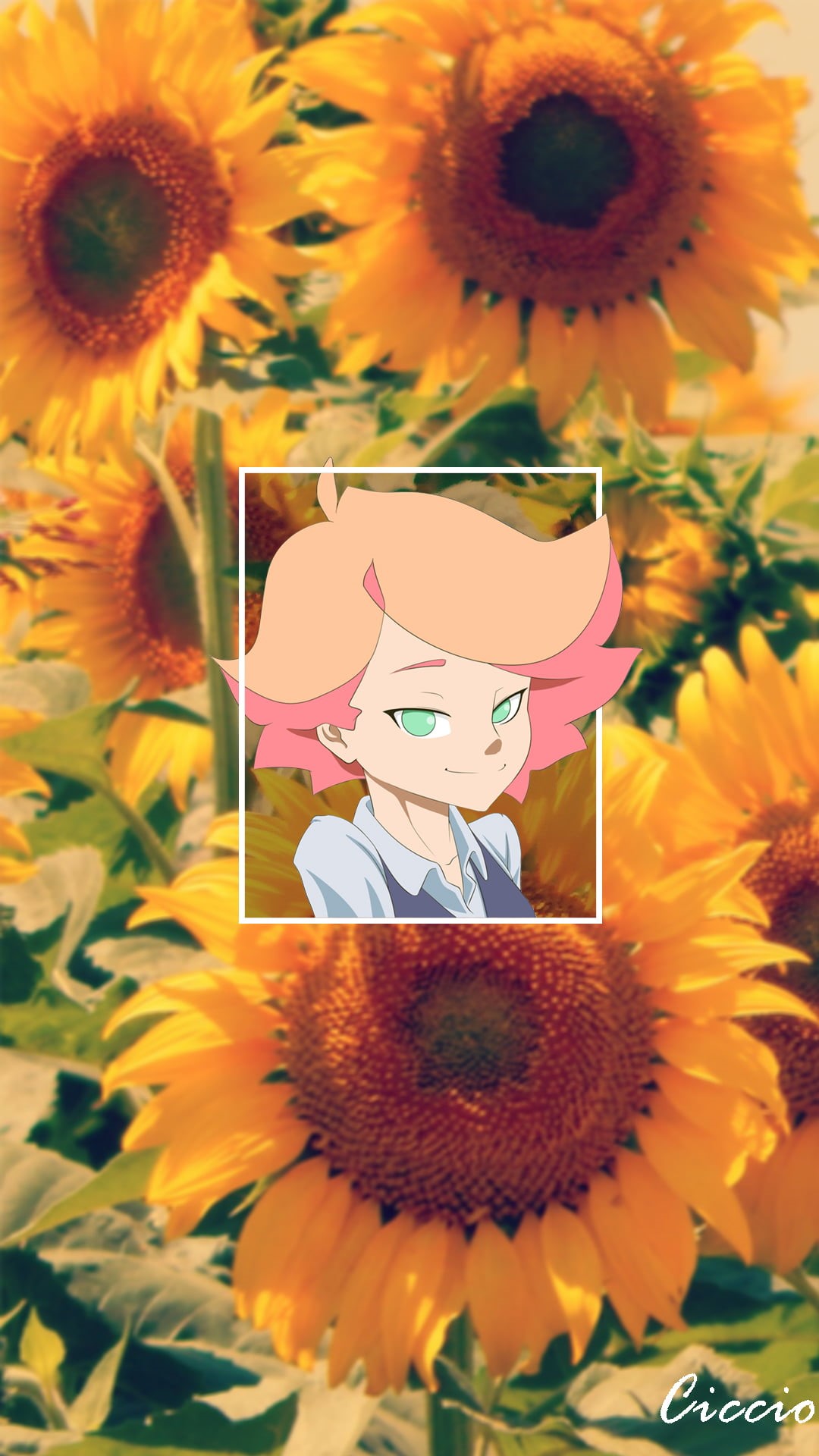 88 Girl, anime, 1080P, flowers, Phone HD Wallpaper